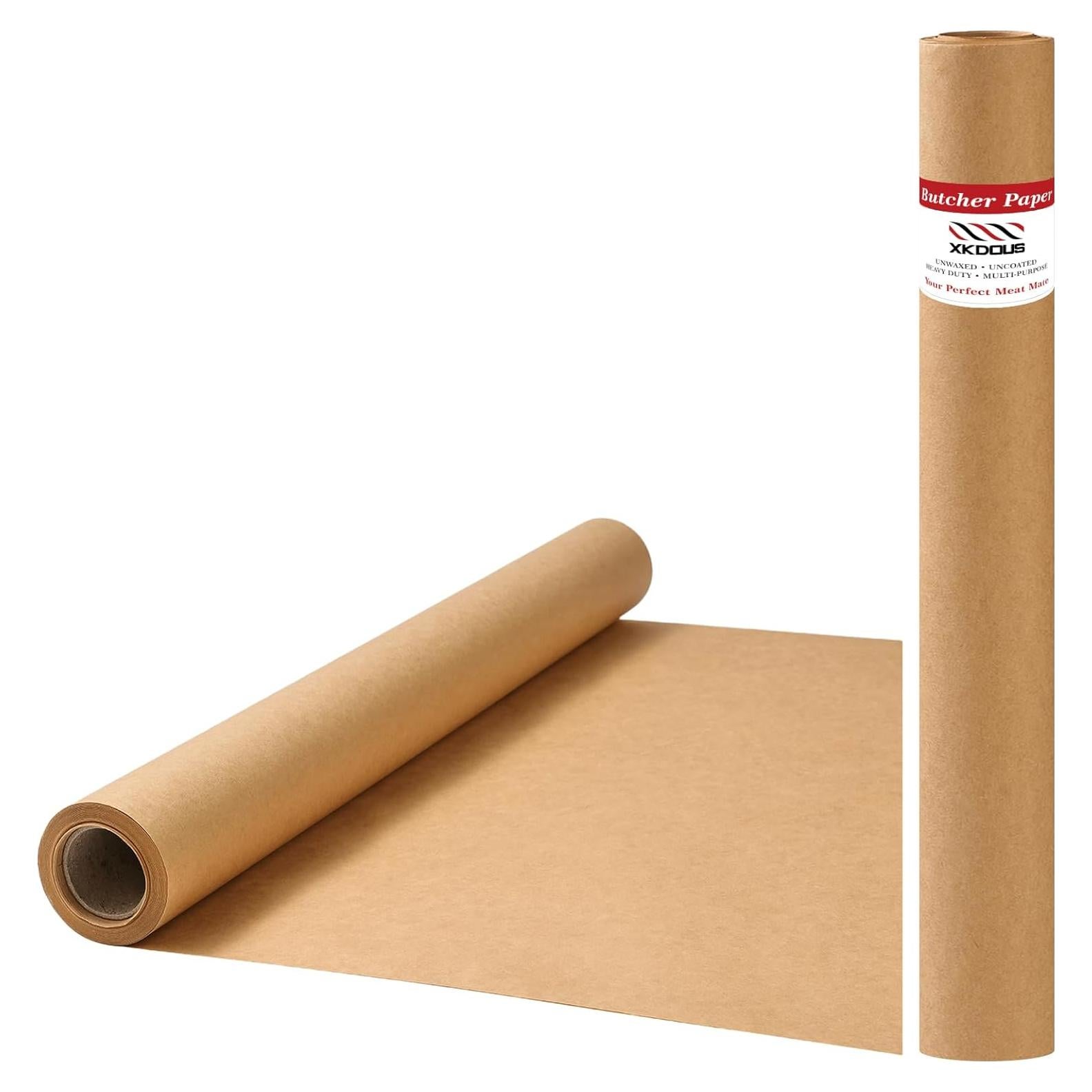 Rollo de papel de carnicero marrón XKDOUS 44.96 cm x 10.06 m