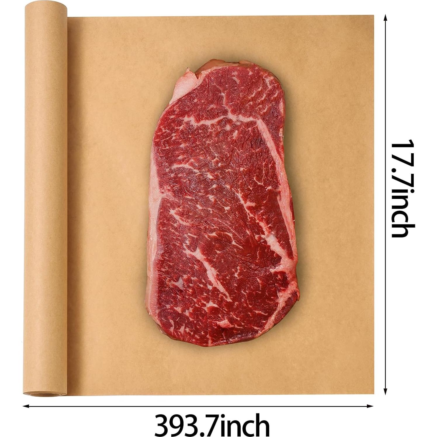 Rollo de papel de carnicero marrón XKDOUS 44.96 cm x 10.06 m