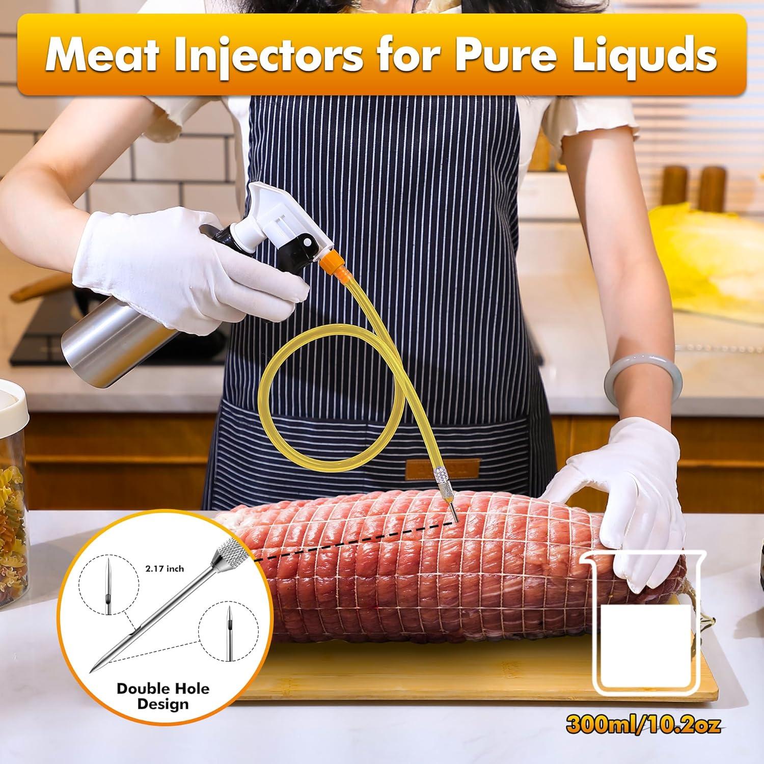 Botella Spray y Jeringa 2 en 1 Dunkive 300ml Acero Inoxidable