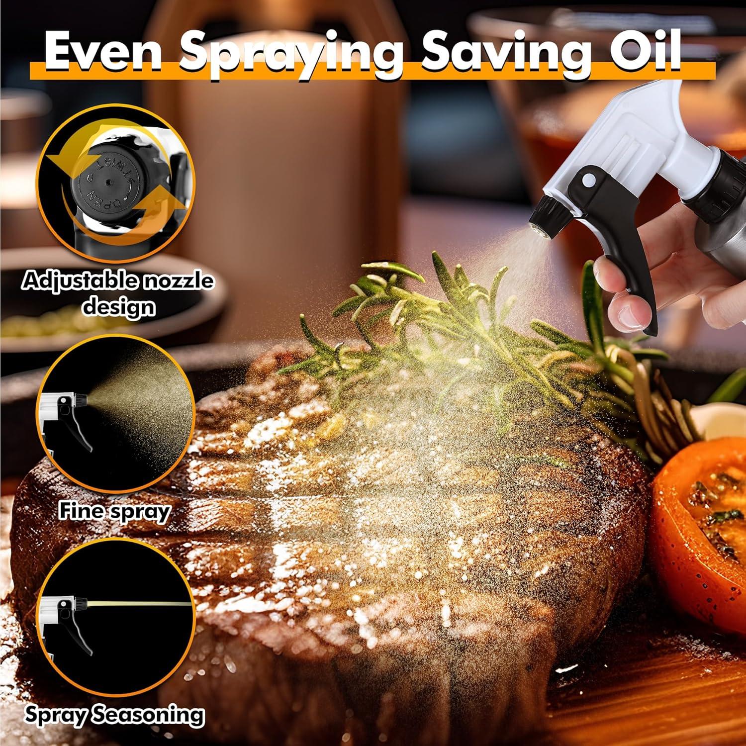 Botella Spray y Jeringa 2 en 1 Dunkive 300ml Acero Inoxidable