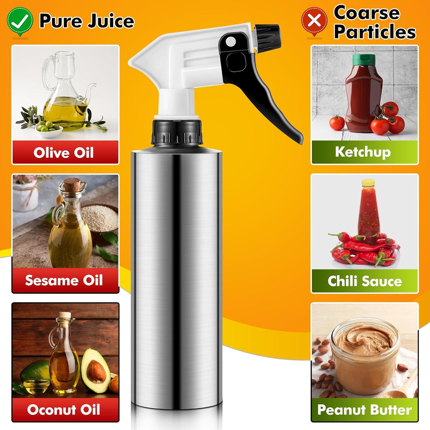 Botella Spray y Jeringa 2 en 1 Dunkive 300ml Acero Inoxidable