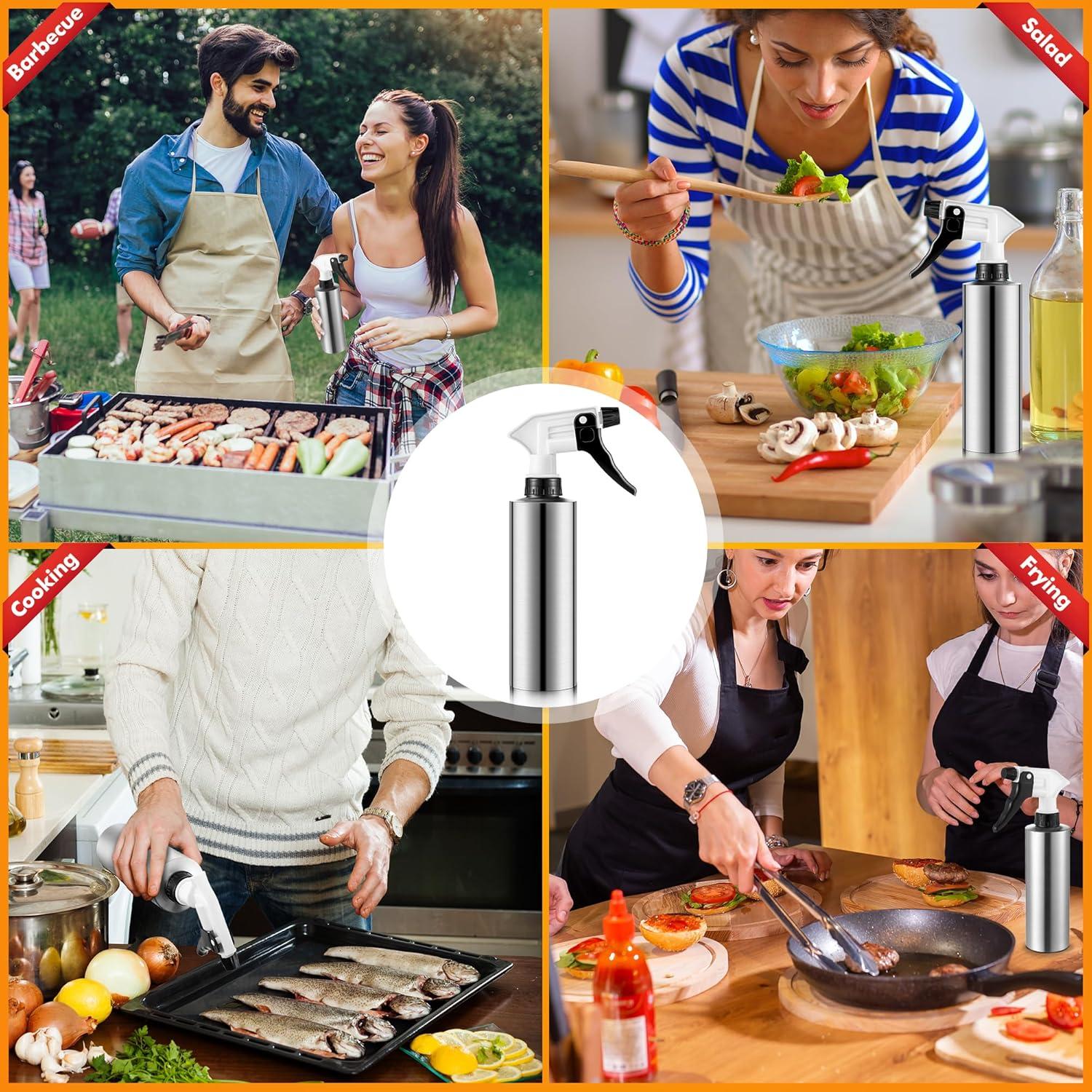 Botella Spray y Jeringa 2 en 1 Dunkive 300ml Acero Inoxidable