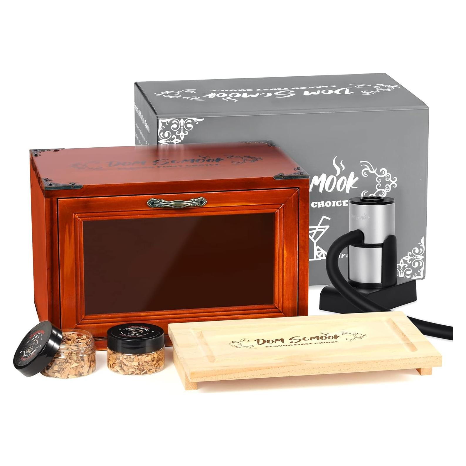 Kit de Ahumador de Cócteles Dom Scmook con Astillas de Madera