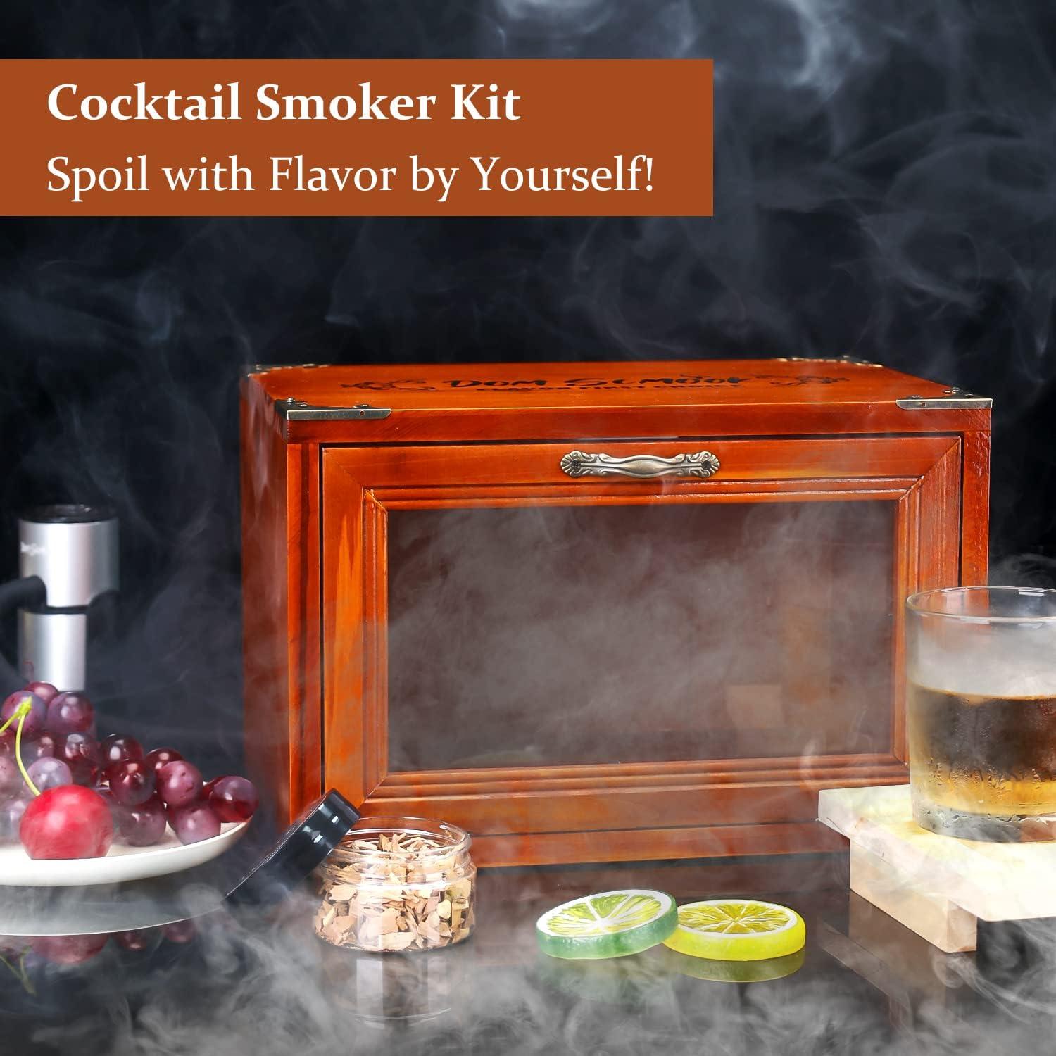 Kit de Ahumador de Cócteles Dom Scmook con Astillas de Madera