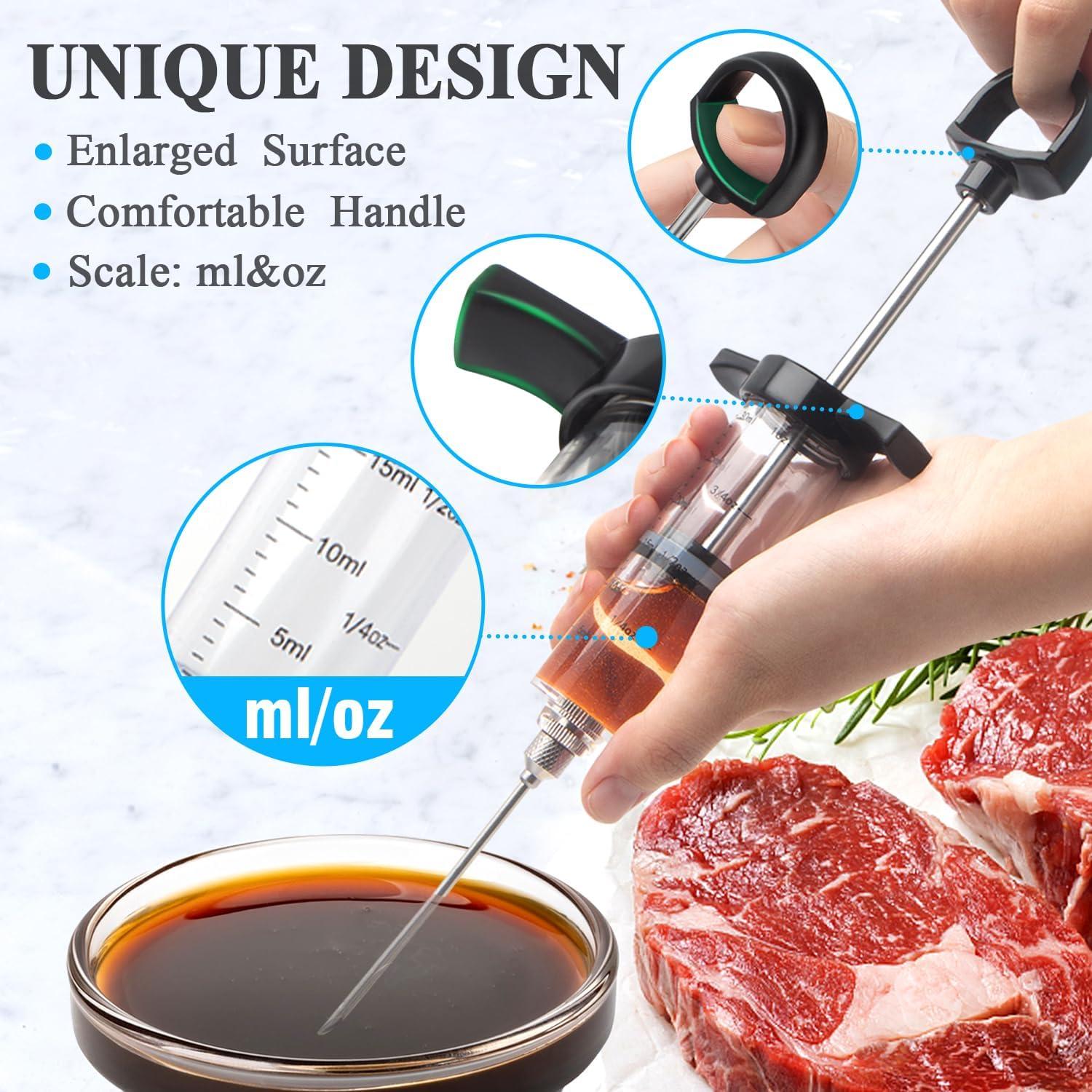 Kit Inyector de Carne Tri-Sworker con 3 Agujas de Sabor