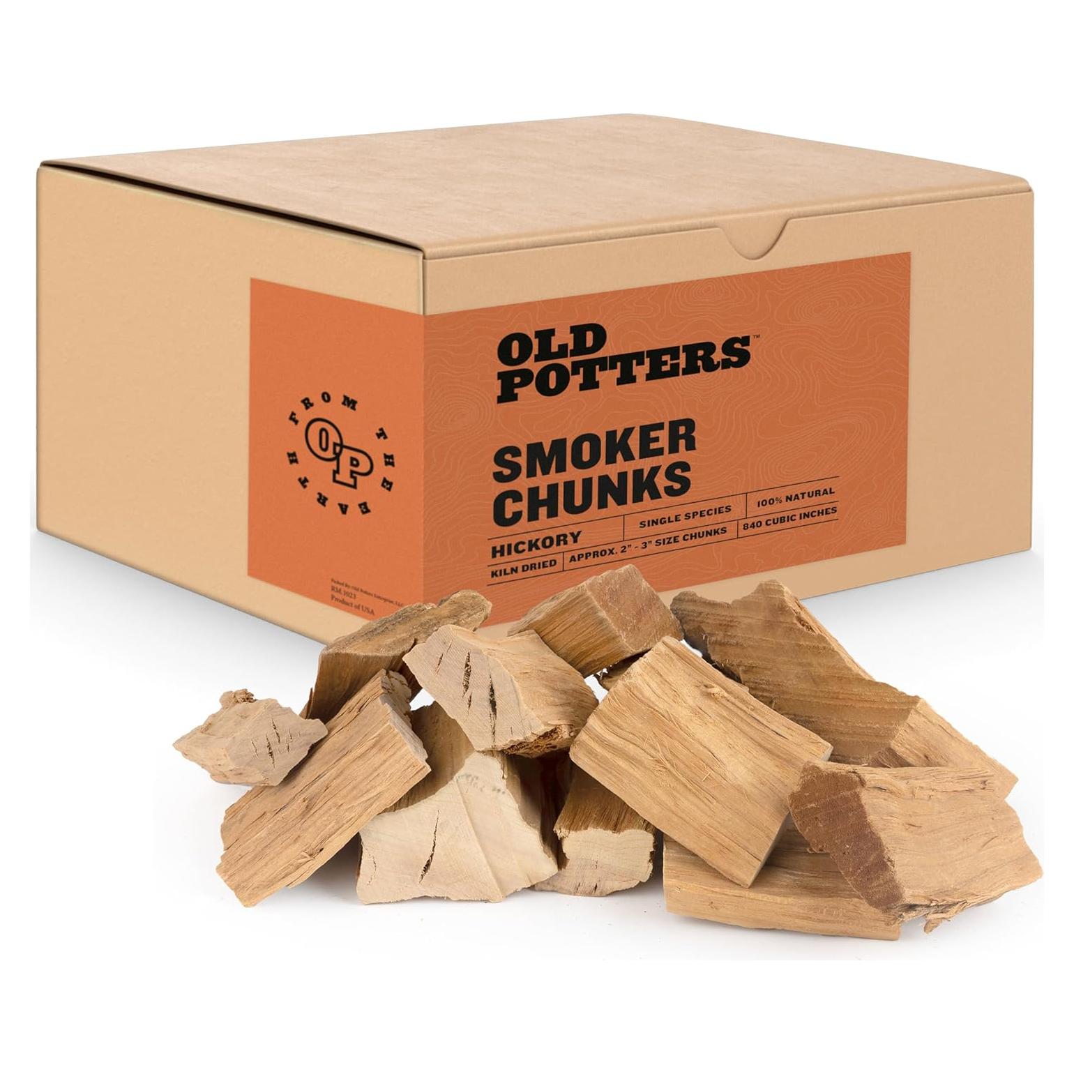 Trozos de Madera para Ahumar Old Potters Hickory 5.4 kg