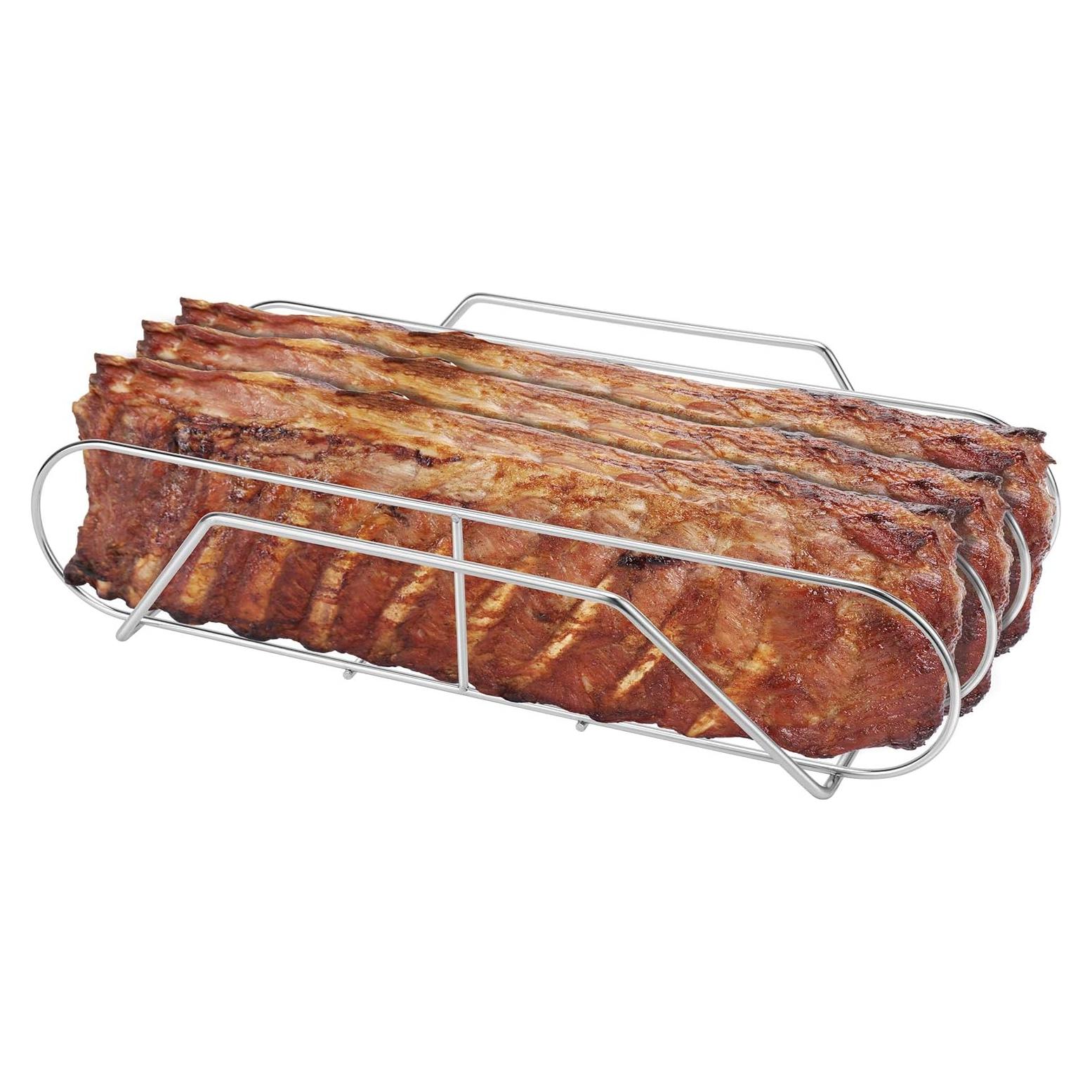 Soporte para Costillas de Acero Inoxidable SOLIGT 3 Costillas