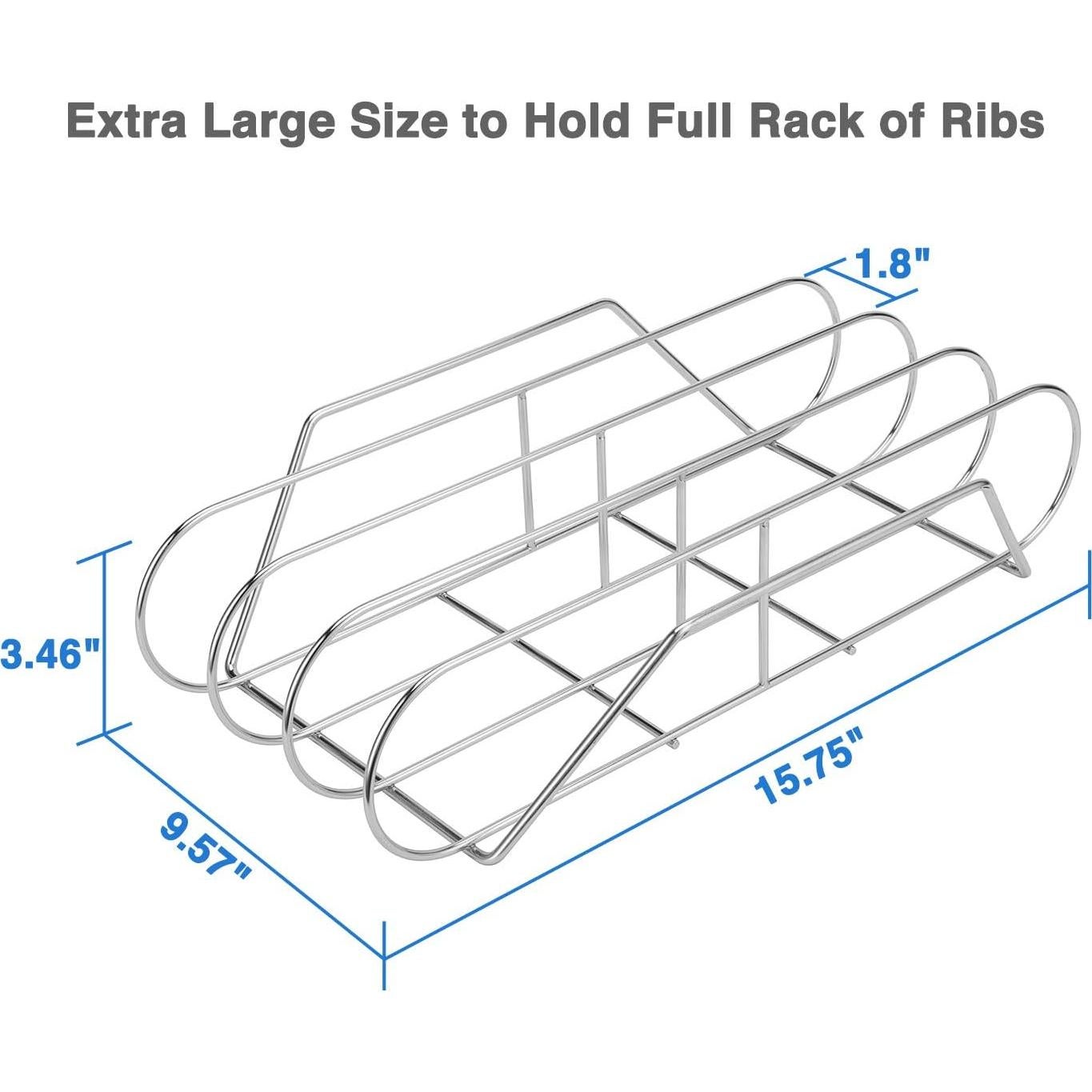 Soporte para Costillas de Acero Inoxidable SOLIGT 3 Costillas