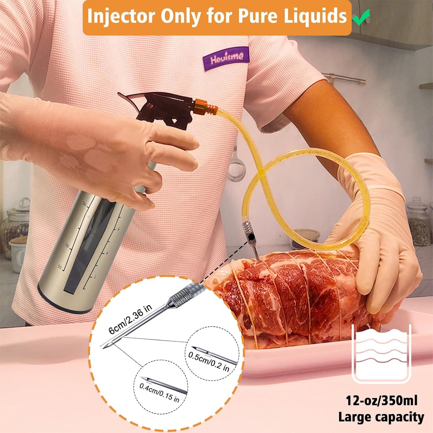 Botella Spray para BBQ HEYISME 350ml Acero Inoxidable 3 en 1