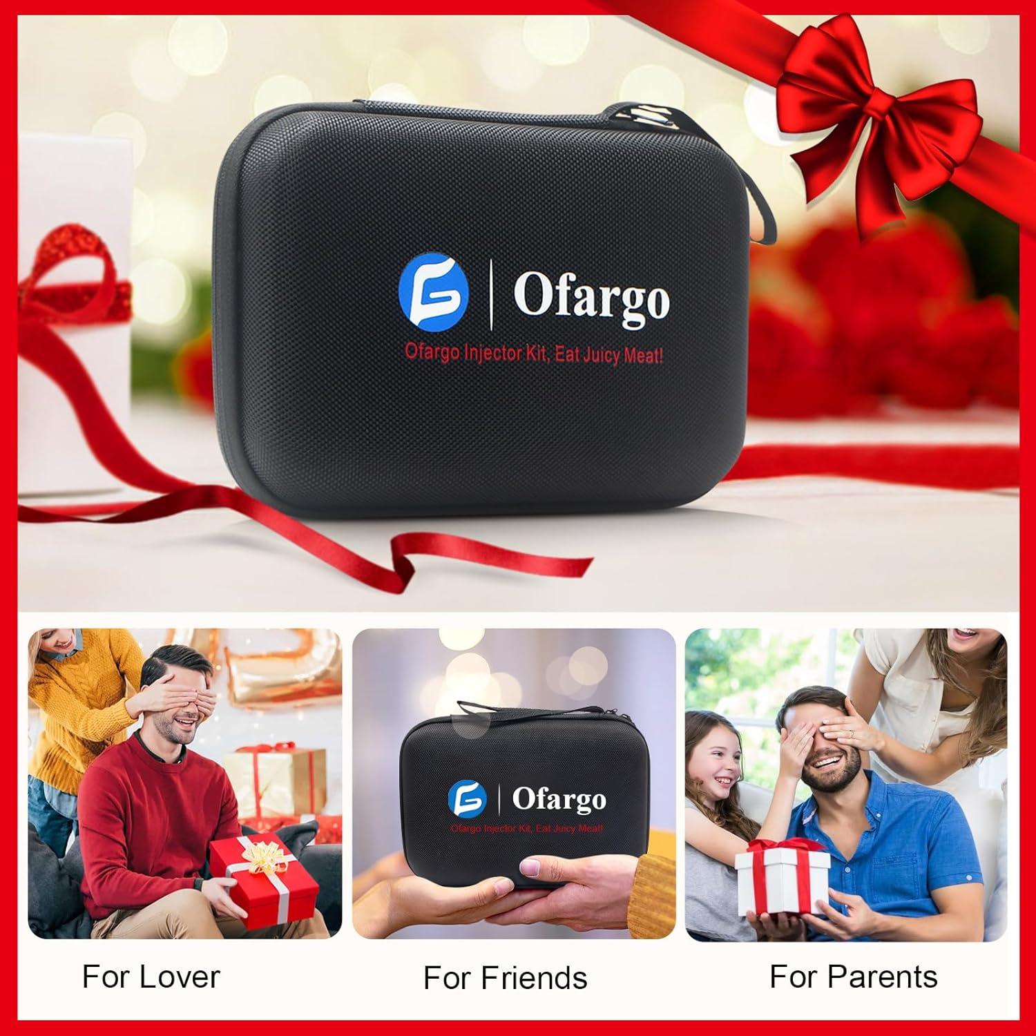 Jeringa Inyectora de Carne Ofargo 2 oz con 4 Agujas y Estuche