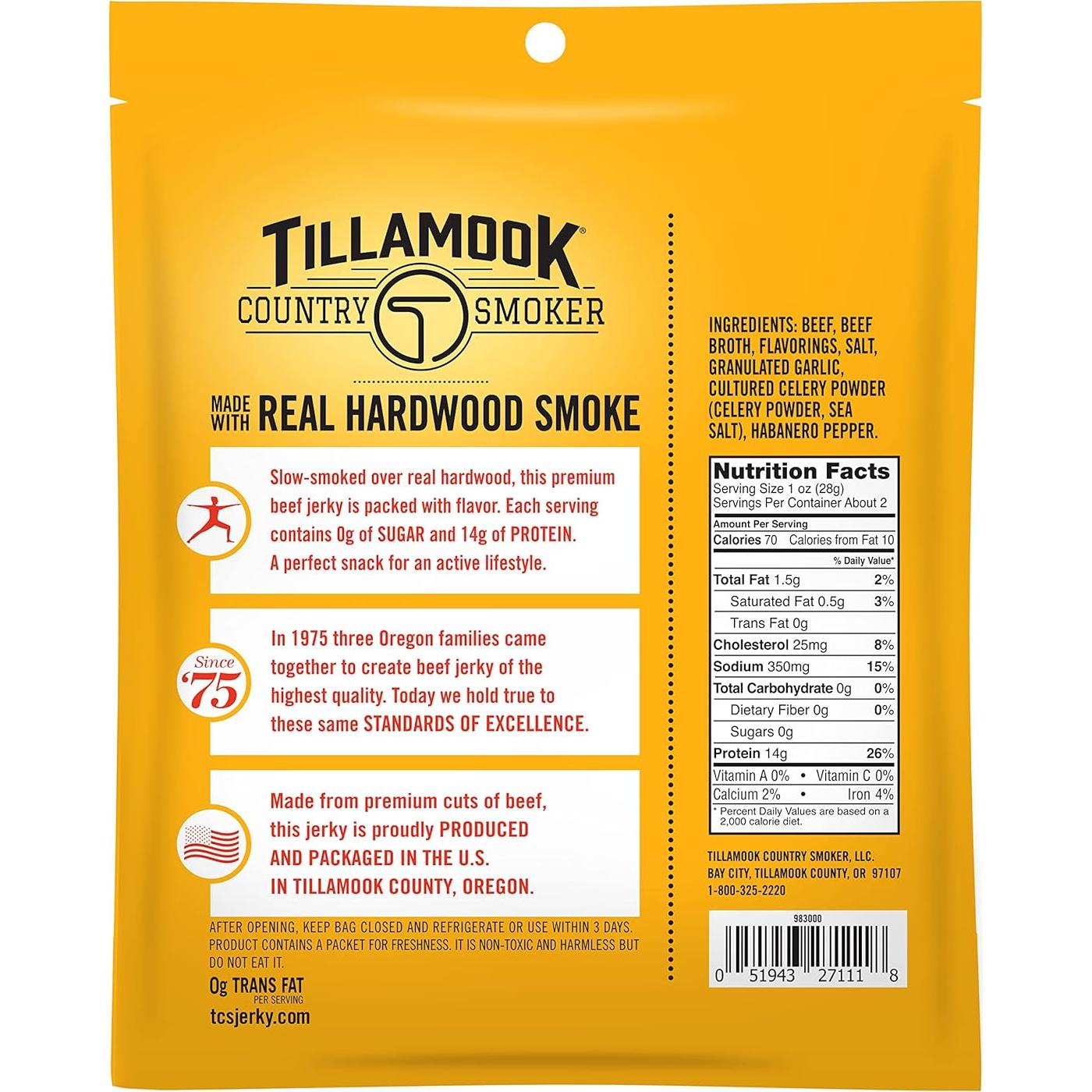 Salchichas Ahumadas Picantes de Jalapeño Tillamook 283g (Paquete de 2)