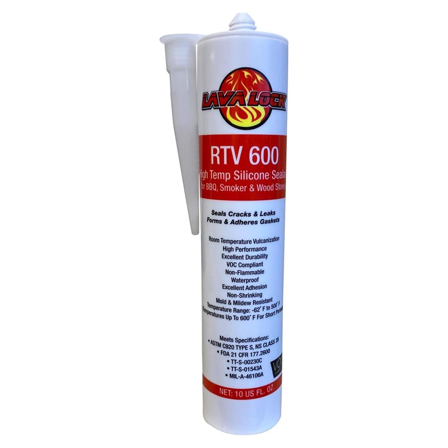 Sellador RTV Alta Temperatura LavaLock 10 oz Rojo