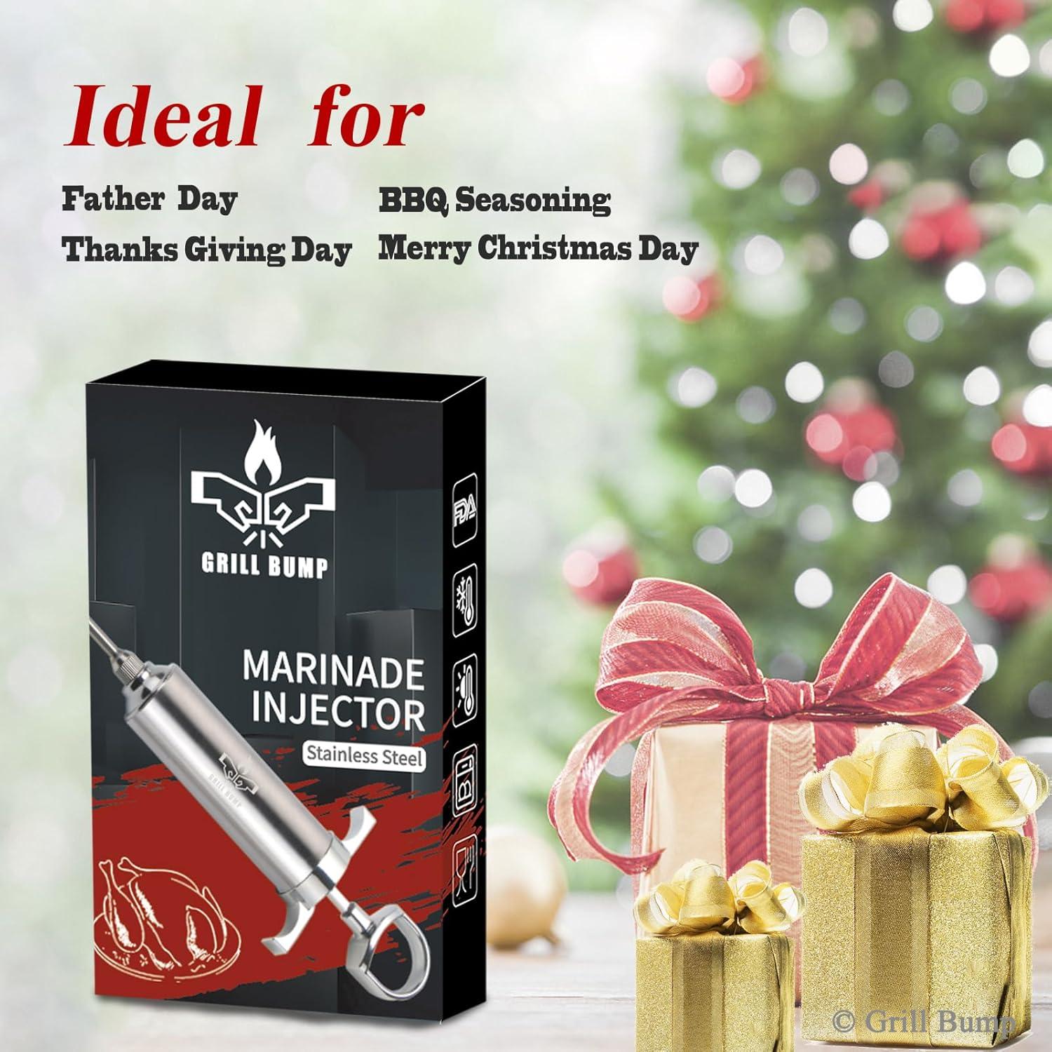 Kit de Jeringa Inyector de Sabor Grill Bump 2 oz con 3 Agujas