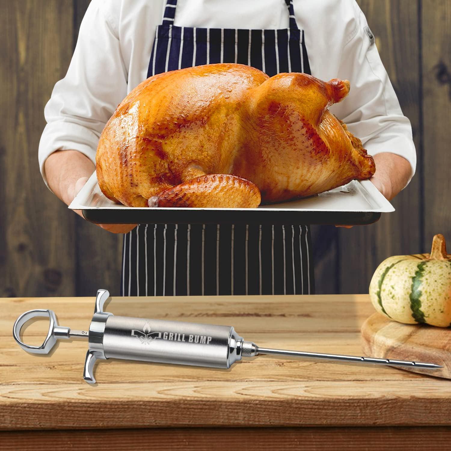 Kit de Jeringa Inyector de Sabor Grill Bump 2 oz con 3 Agujas