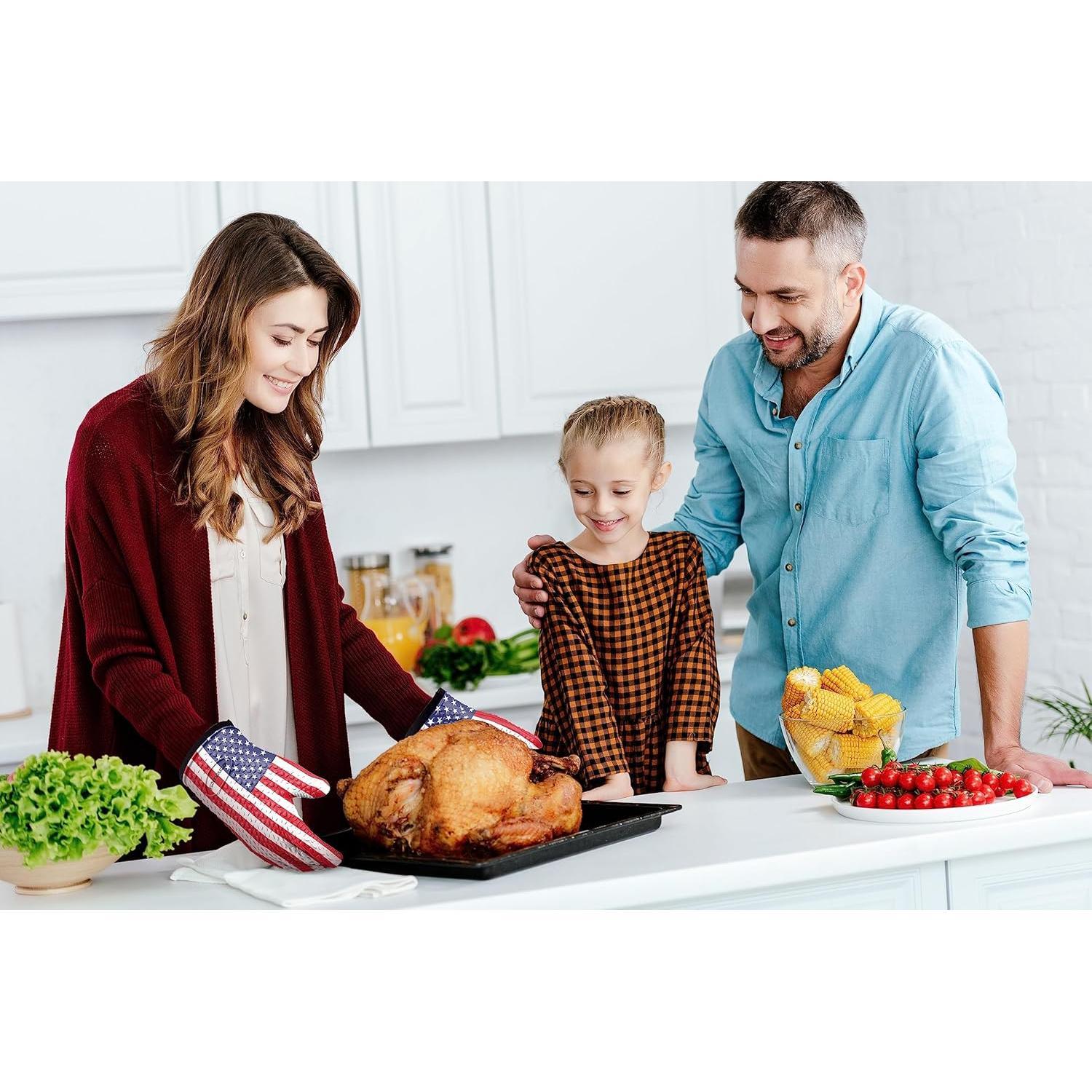 Guantes de Silicona Resistentes al Calor Kitchen Perfection 27.4 cm