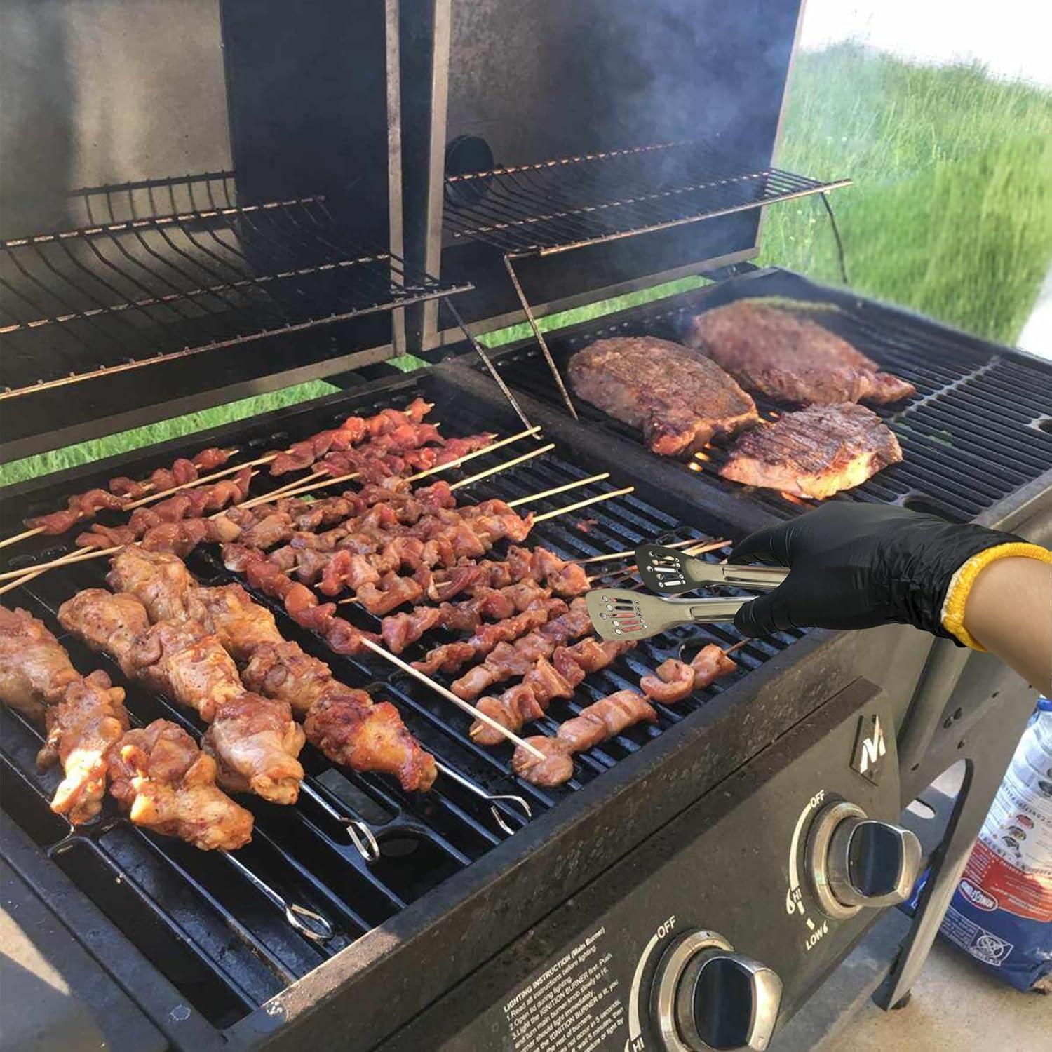 Guantes de BBQ FayLongSky con Forros de Algodón y Nitrilo