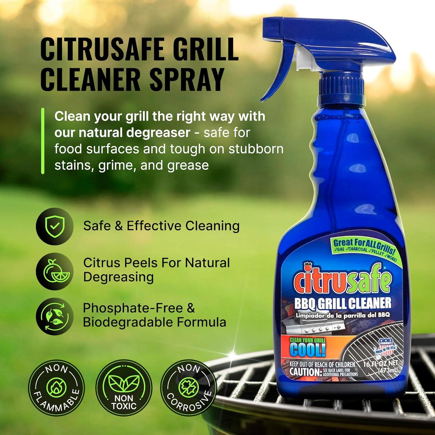 Limpiador en aerosol Citrusafe 473ml para parrilla BBQ