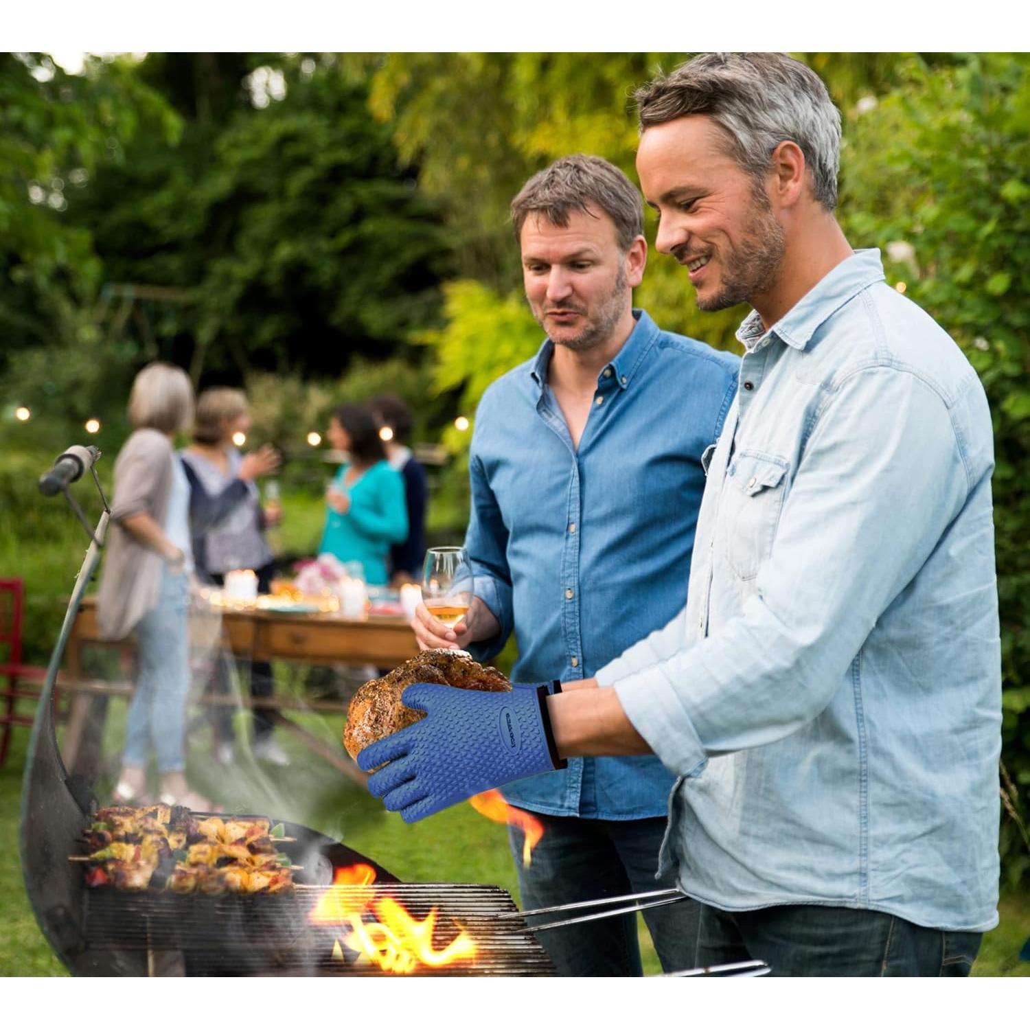 Guantes de Horno de Silicona XL Kitchen Perfection - Resistentes al Calor