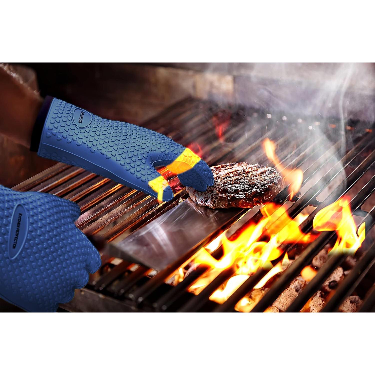 Guantes de Horno de Silicona XL Kitchen Perfection - Resistentes al Calor