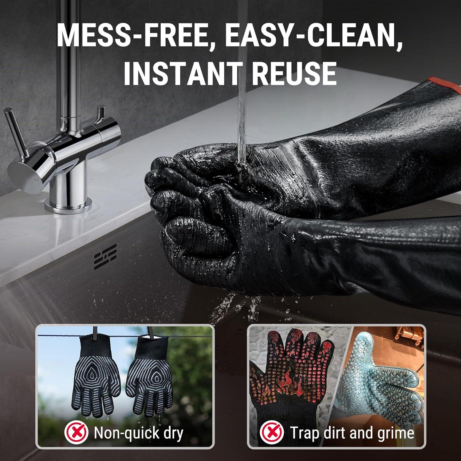 Guantes de BBQ ThermoPro TP100 Resistentes al Calor 500°C