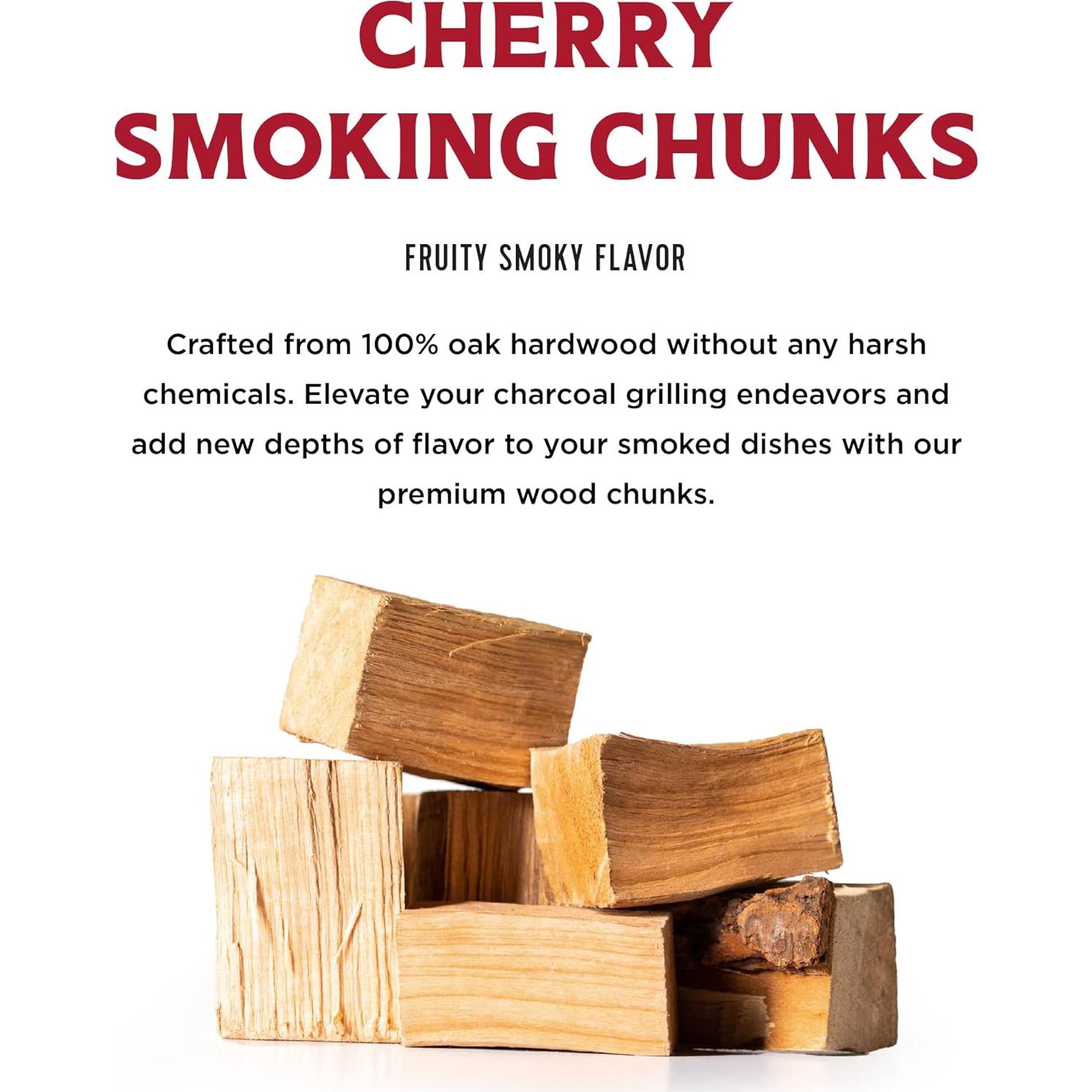 Trozos de Madera de Cereza Fire & Flavor - 1.81 kg