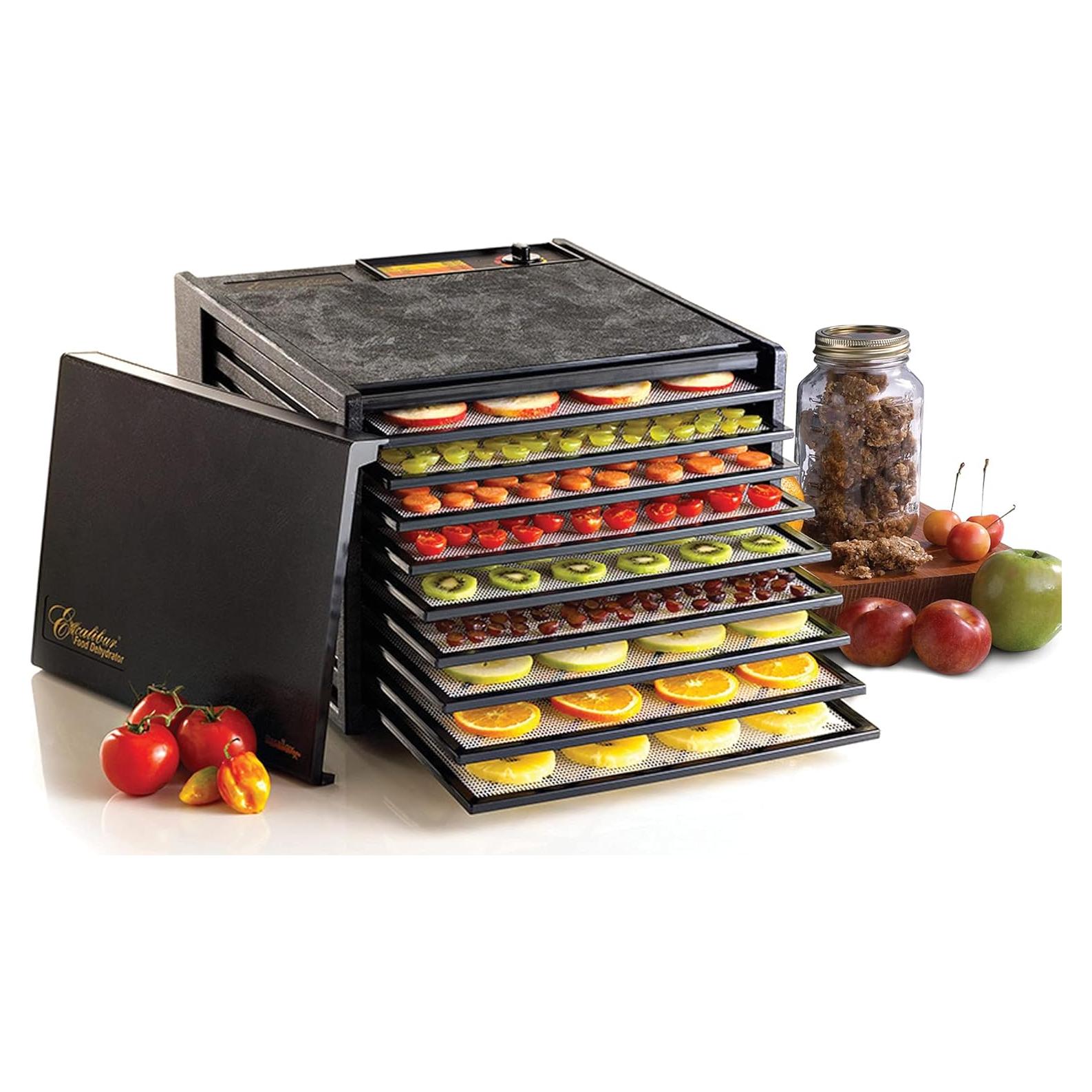 Deshidratador Eléctrico Excalibur 9 Bandejas 600W Negro