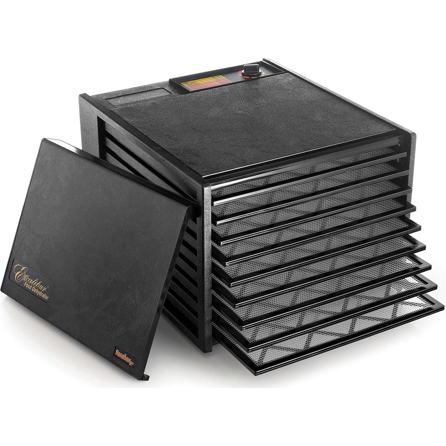 Deshidratador Eléctrico Excalibur 9 Bandejas 600W Negro