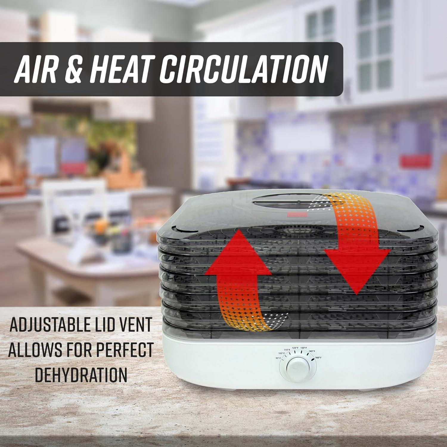 Deshidratador de Alimentos Ronco Turbo EZ-Store 5 Bandejas