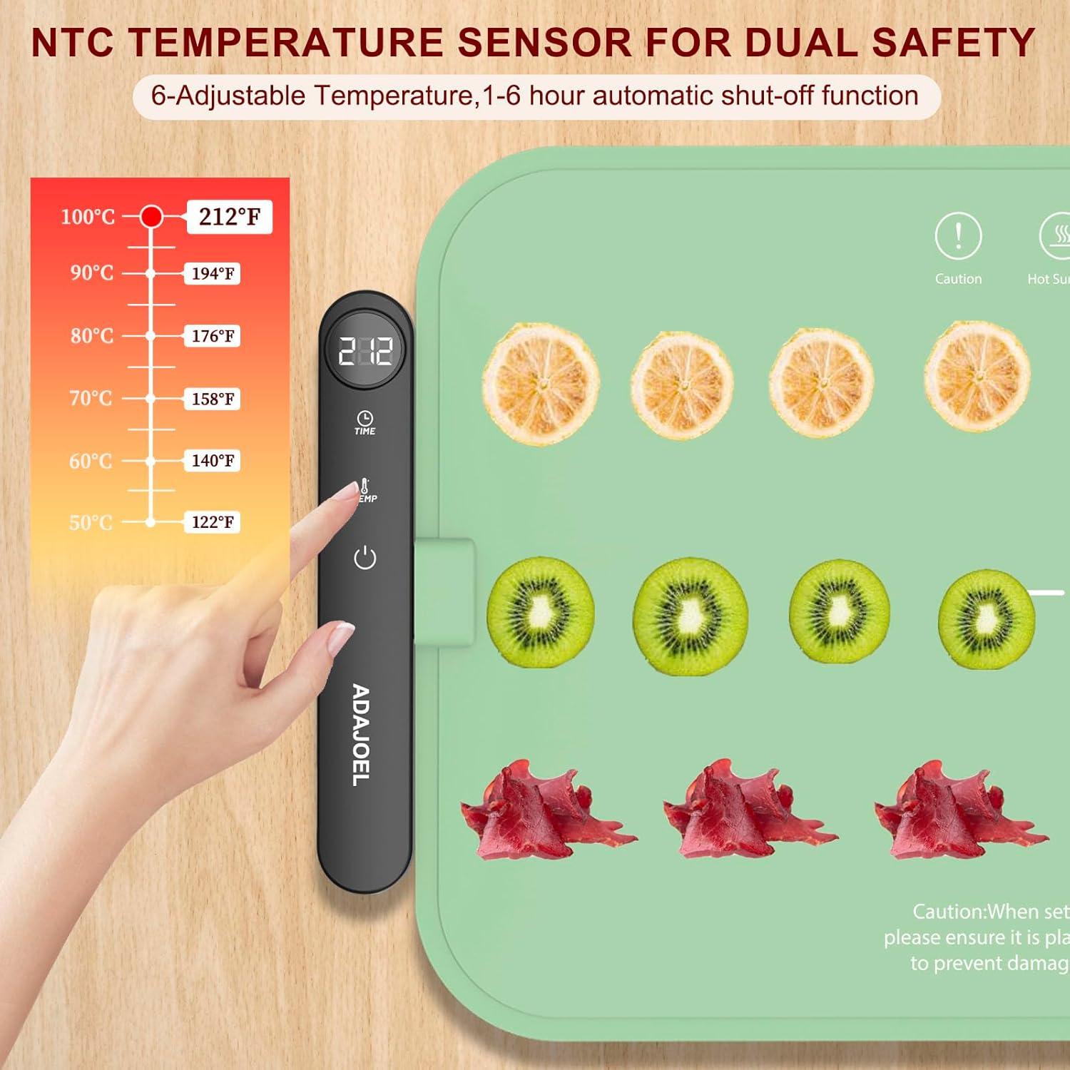 Deshidratador de Alimentos ADAJOEL ZC-630 310W Silicona Verde