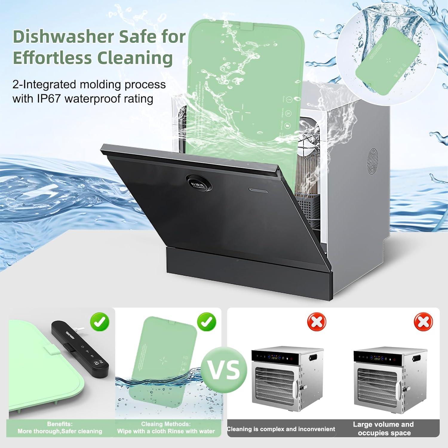 Deshidratador de Alimentos ADAJOEL ZC-630 310W Silicona Verde