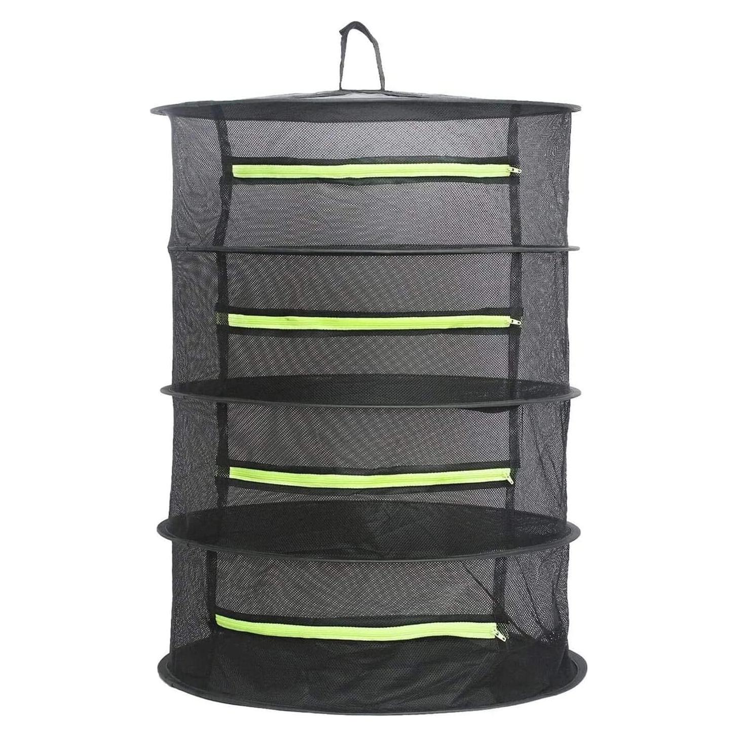 Drying Rack Plant Net Premium Mesh Tents Dryer kit Hanging Clothes Net Folding Nylon Netting Collapsible Mesh Food Dehydrator Receive Storage Carrying Bag 2/4/6 Layer 2FT (4 Layer)