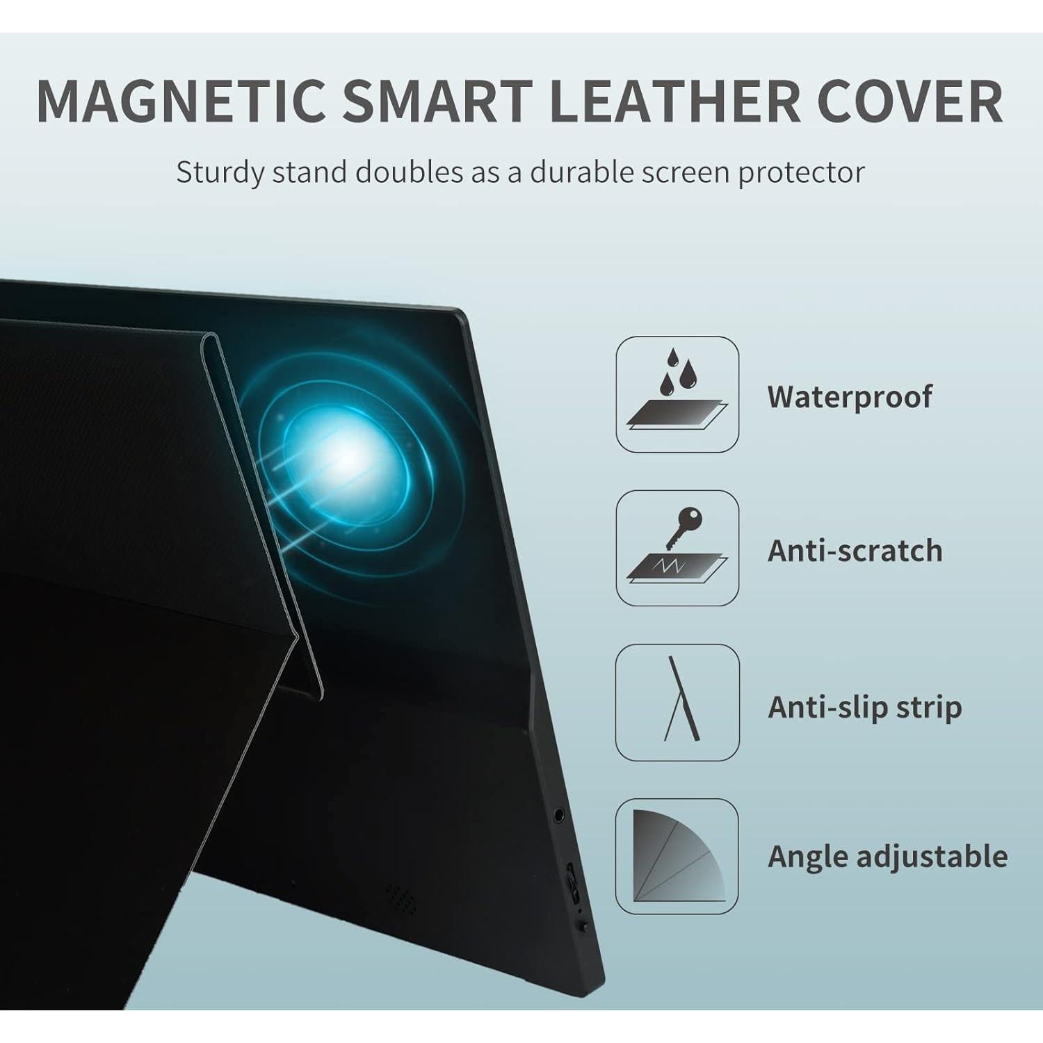 Monitor Portátil ReHisk 15.6'' FHD 1080P IPS con Funda