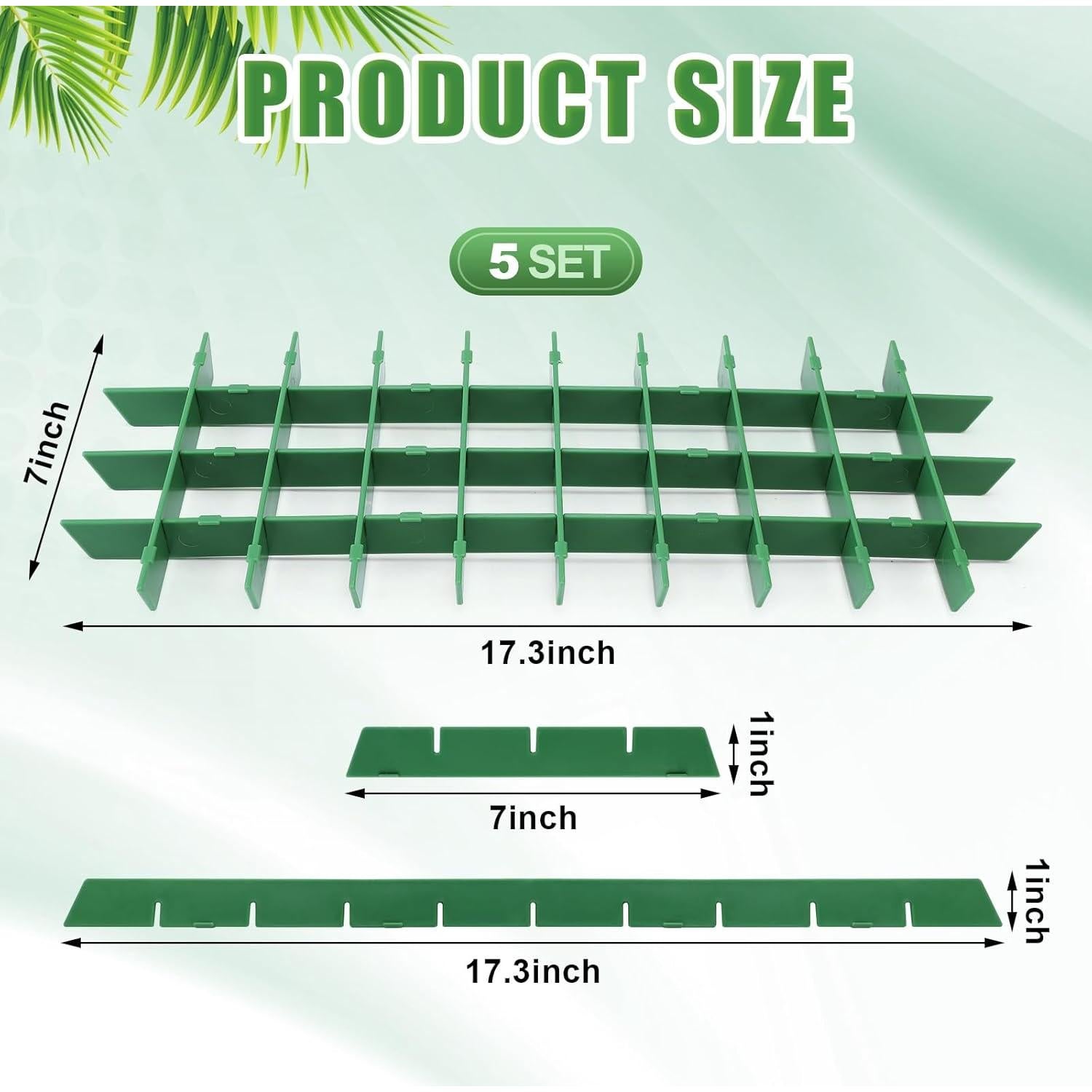 Divisores de Bandeja para Deshidratador Wonderjune 5 Piezas Verde