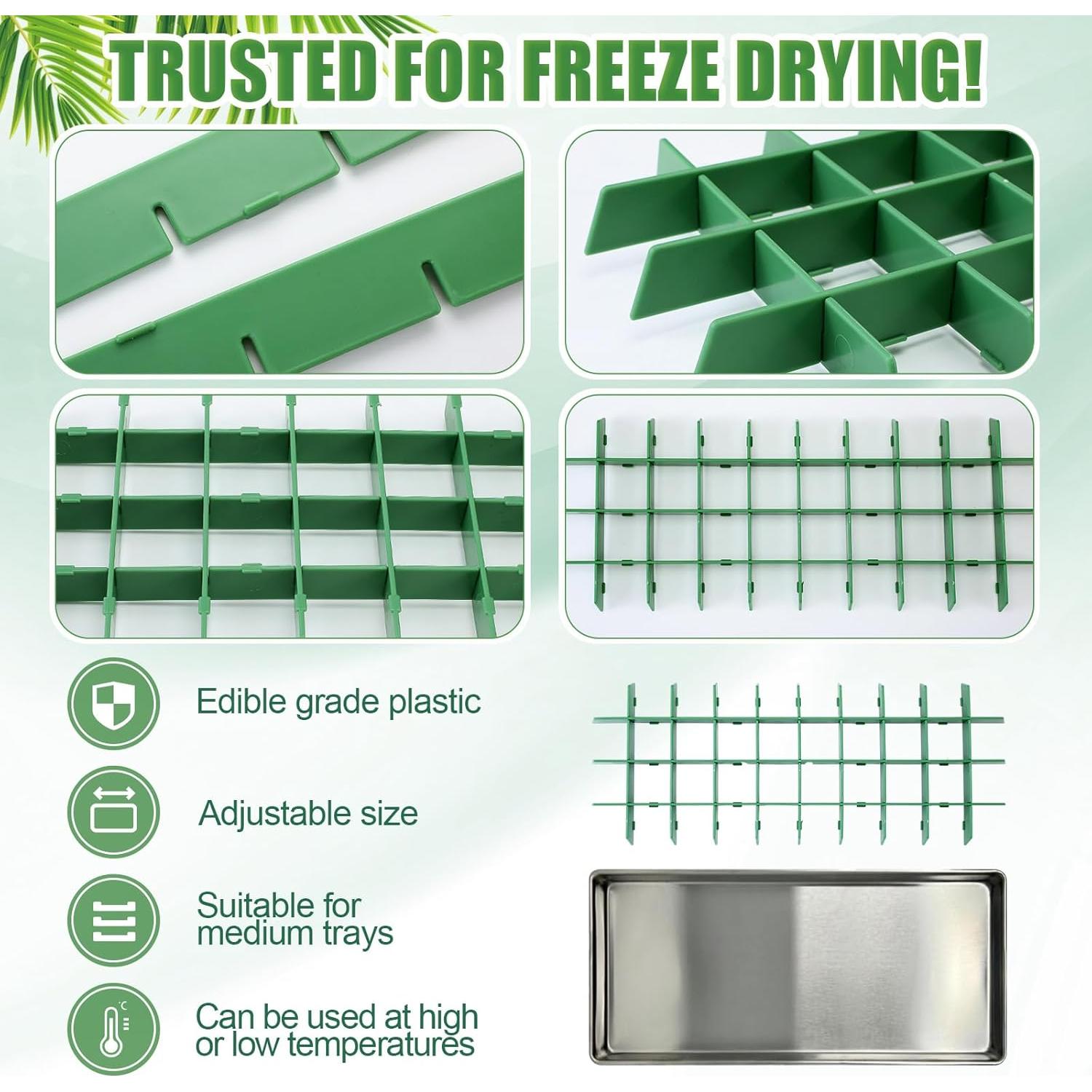 Divisores de Bandeja para Deshidratador Wonderjune 5 Piezas Verde