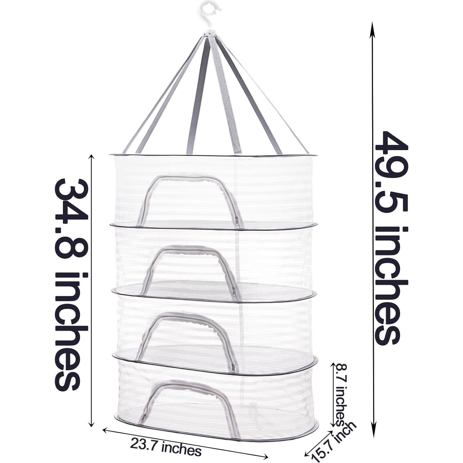 Estante de Secado de Hierbas Coloch 4 Capas Plegable 125.7 cm