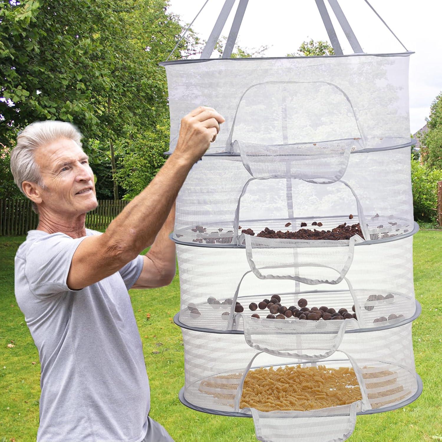 Estante de Secado de Hierbas Coloch 4 Capas Plegable 125.7 cm