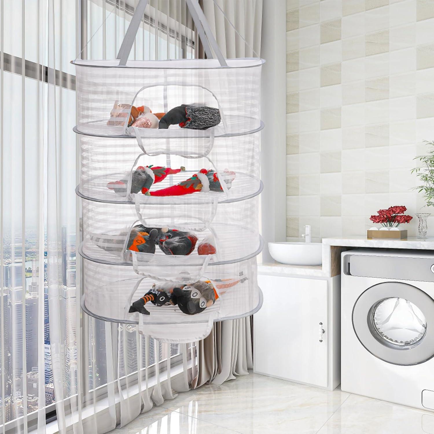 Estante de Secado de Hierbas Coloch 4 Capas Plegable 125.7 cm