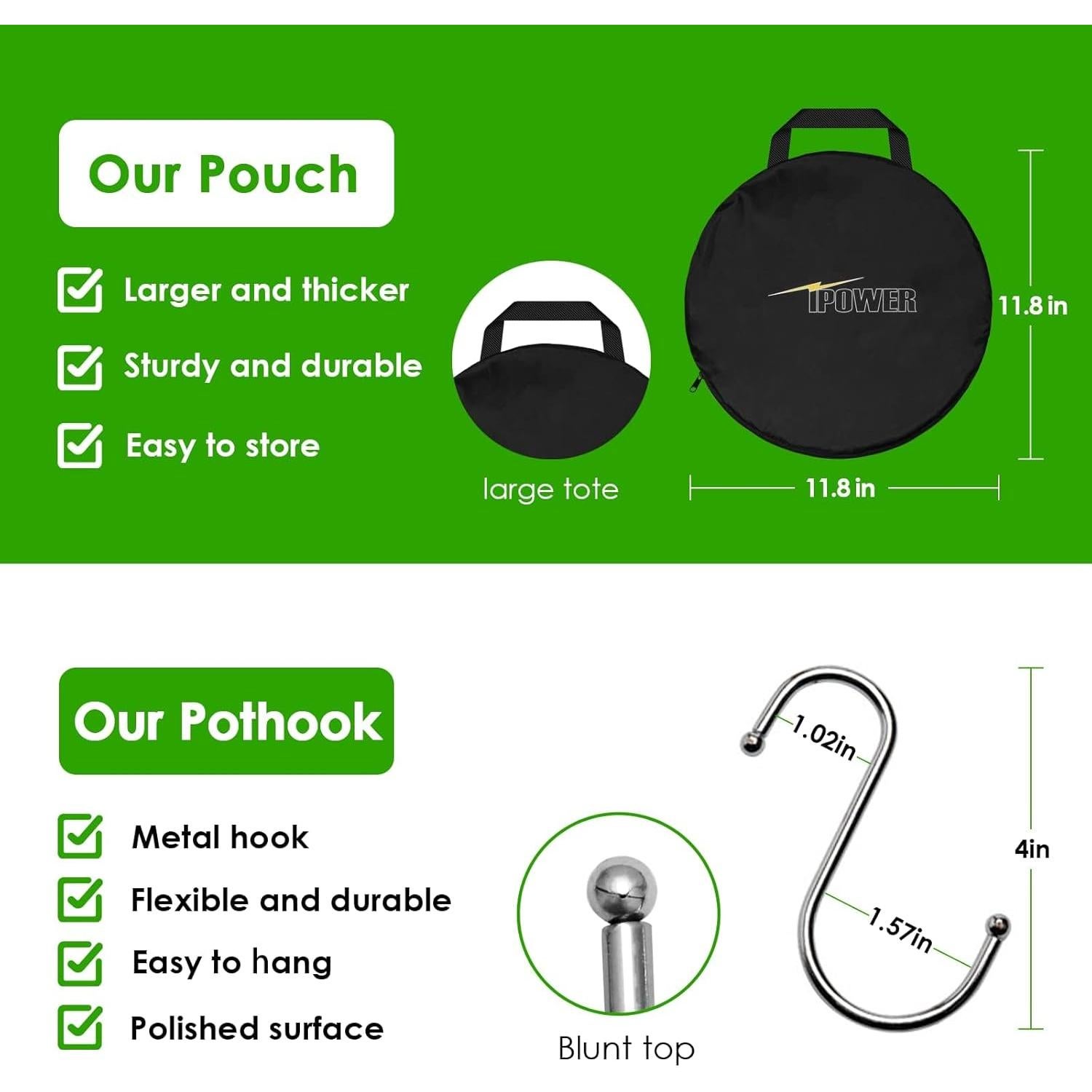 Estante de Secado de Hierbas 8 Capas iPower 61 cm Plegable