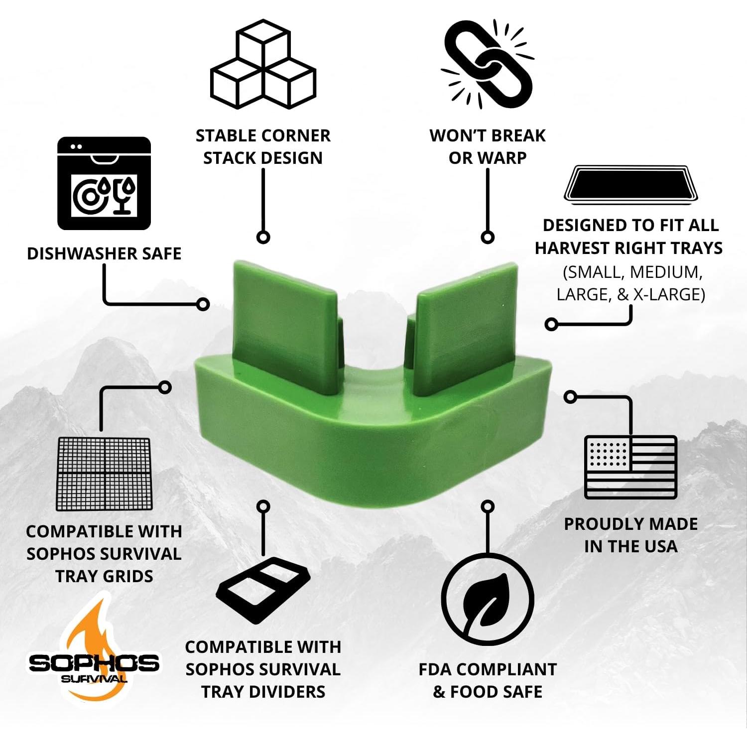 Apiladores de Bandejas Harvest Right Sophos 16 Piezas Verde