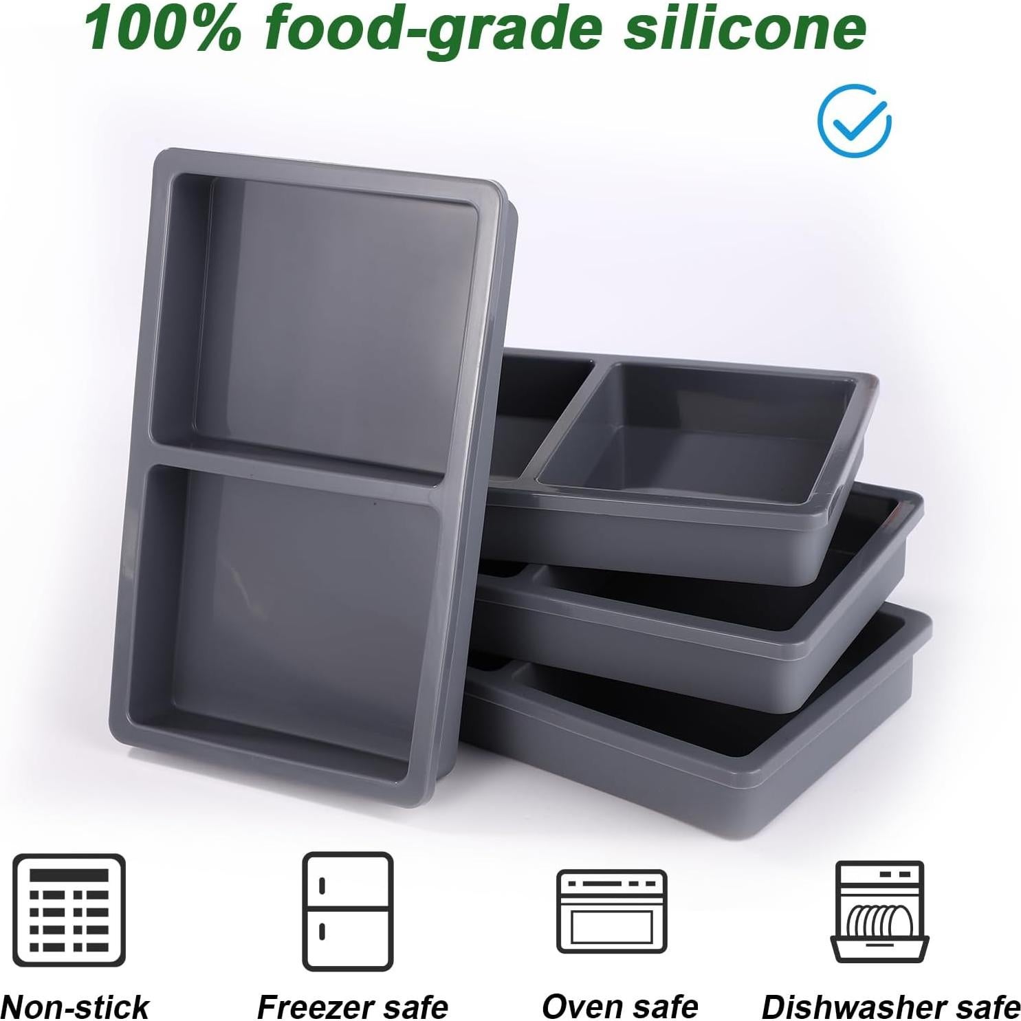 Divisores de Bandeja de Silicona BOXOB para Deshidratador 4 Piezas