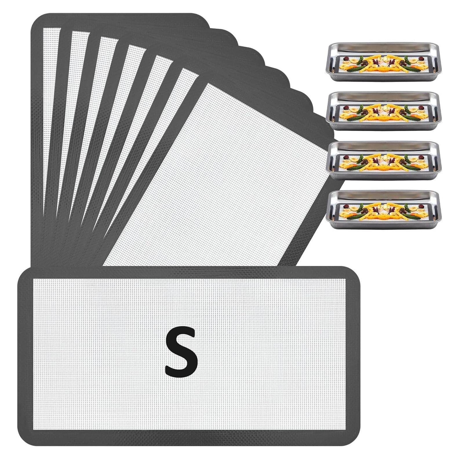 8 Tapetes de Silicona Reutilizables Reallnaive 33.7x17.8cm