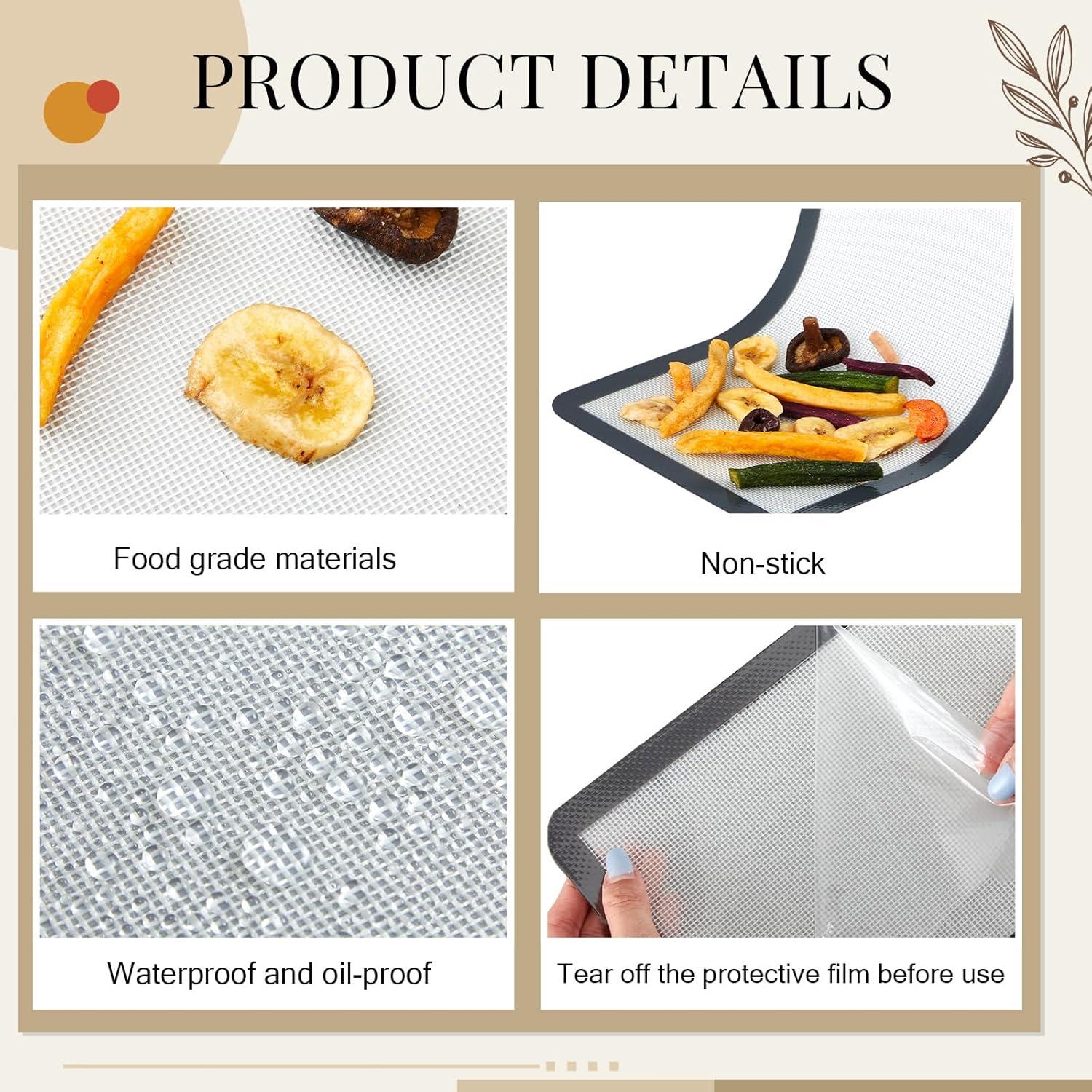 8 Tapetes de Silicona Reutilizables Reallnaive 33.7x17.8cm