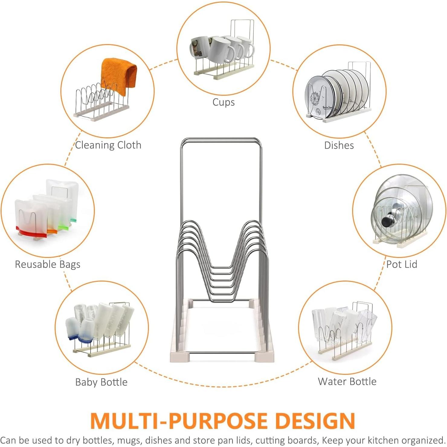 Soporte para Secar Bolsas Reutilizables Peekia 25.4 cm Acero Inoxidable