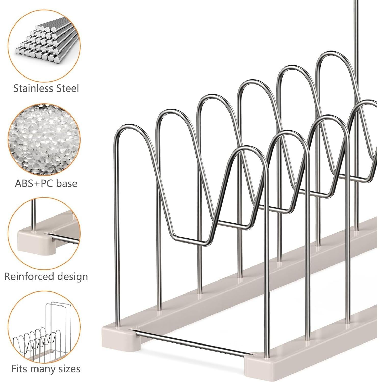 Soporte para Secar Bolsas Reutilizables Peekia 25.4 cm Acero Inoxidable