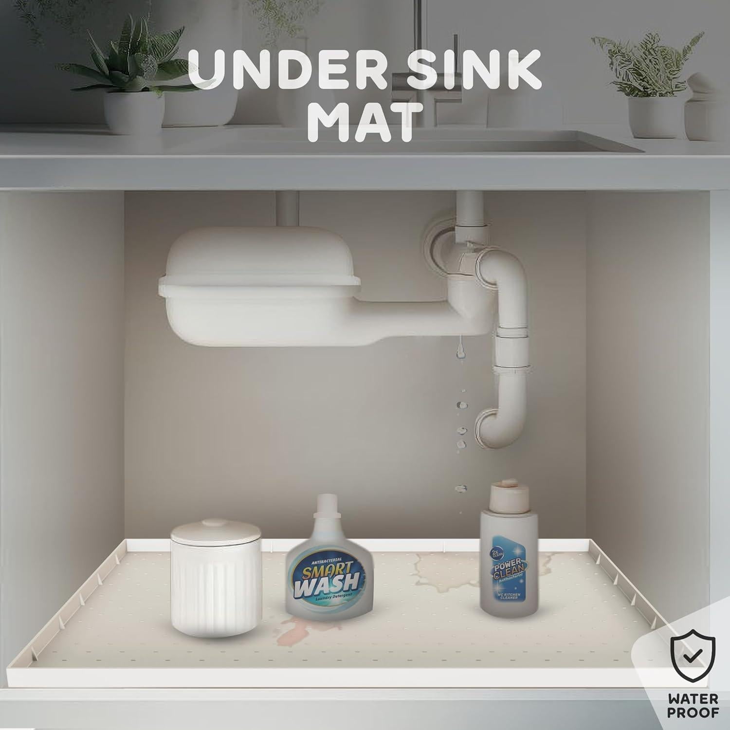 Alfombrilla para Comida de Perro PETHAPPILY XL 81x61cm Impermeable