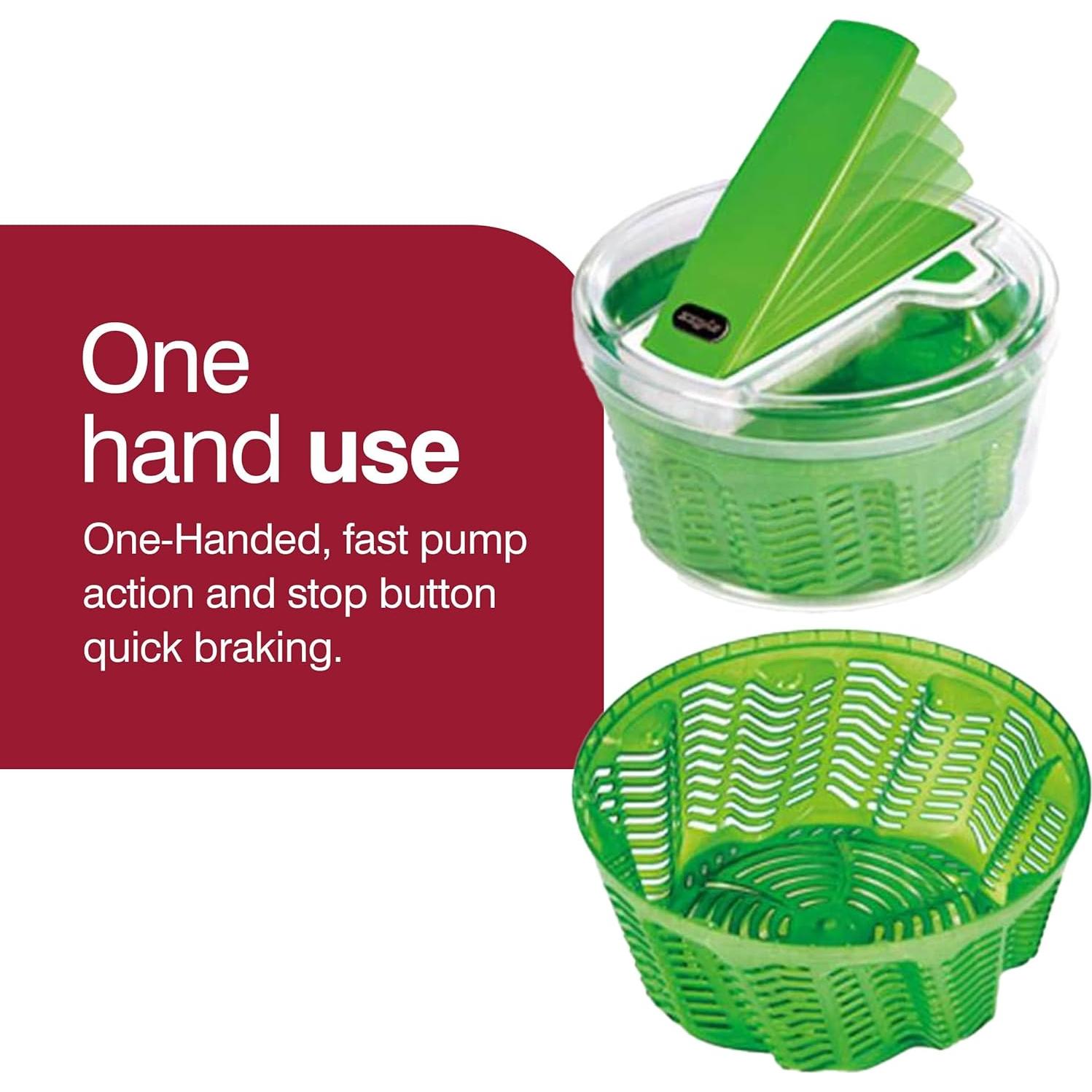 Ensaladera Grande Zyliss Swift Dry - Colador y Secador Verde