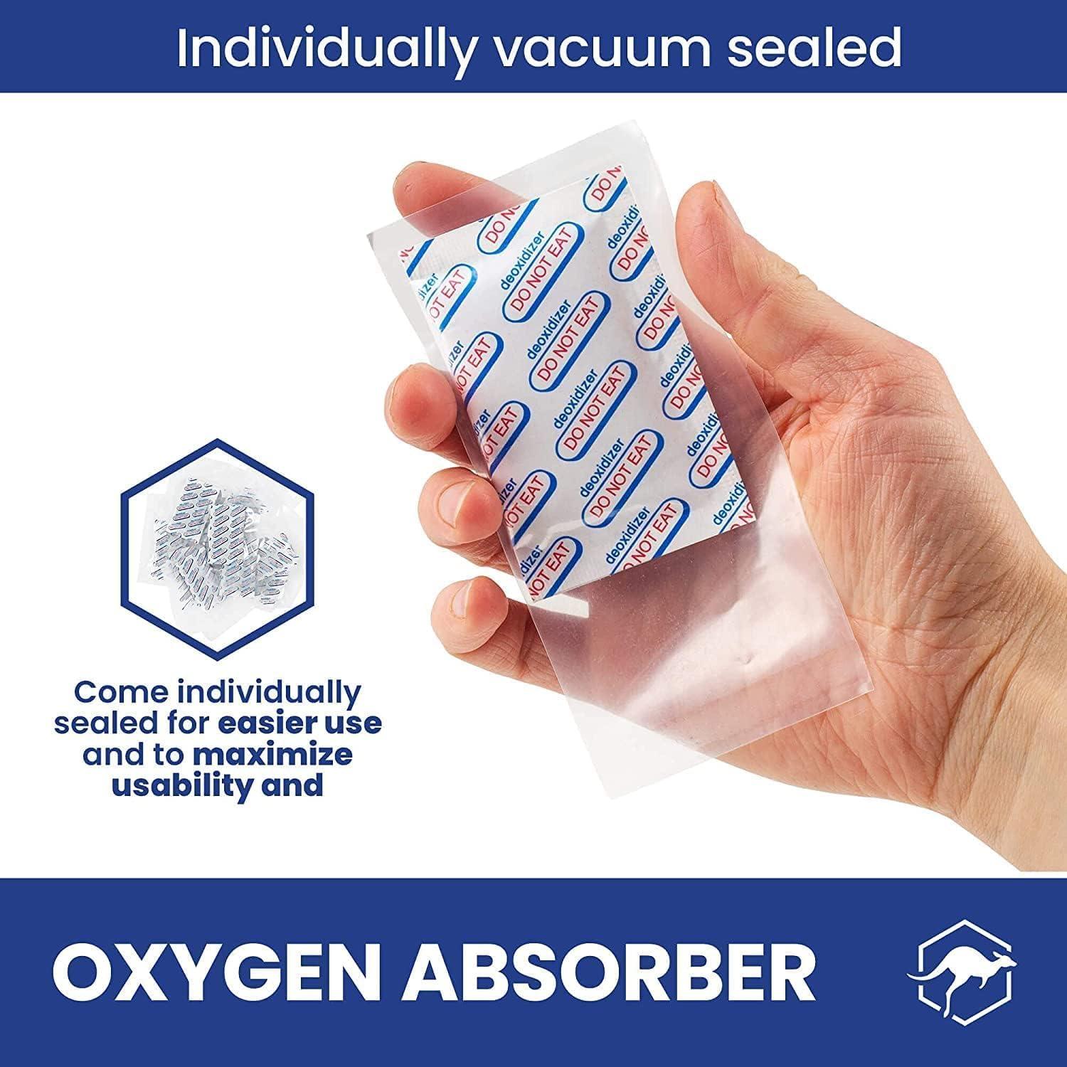 Absorbentes de Oxígeno Wallaby 400cc - 100 Unidades Grado Alimenticio
