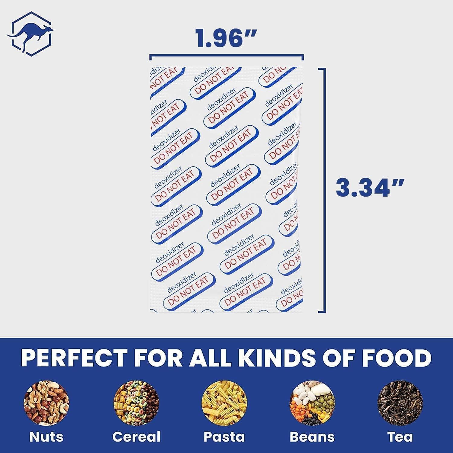 Absorbentes de Oxígeno Wallaby 400cc - 100 Unidades Grado Alimenticio