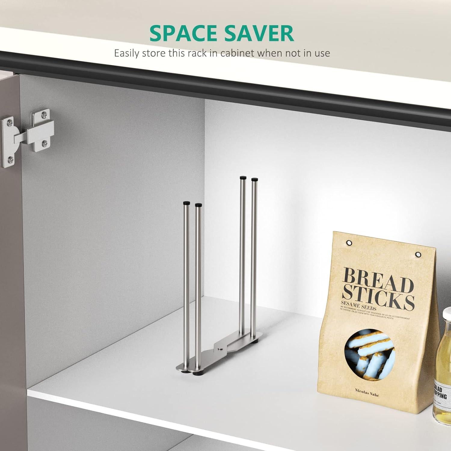 Soporte Plegable para Secar Botellas y Decantadores SHILFID