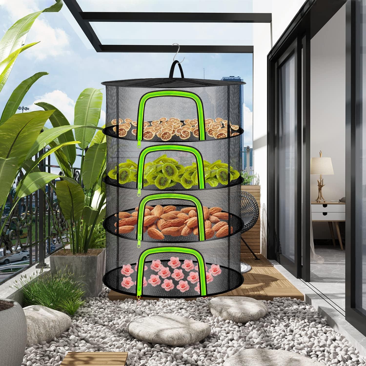 Estante de Secado Coopache 4 Capas Malla Transpirable 80cm